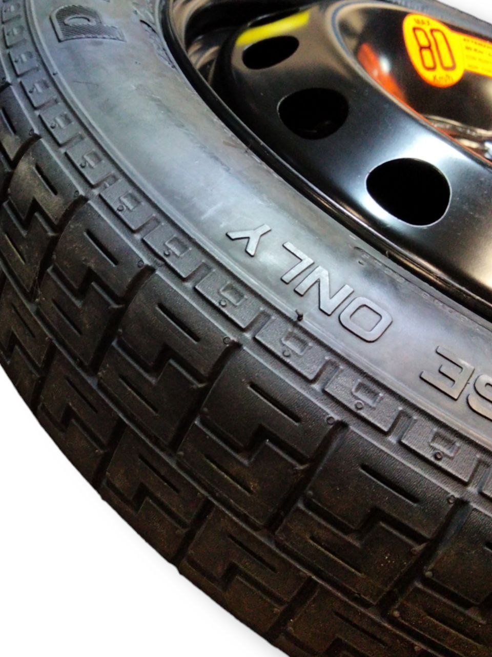 Kit riparazione+ruotino di scorta in ferro R15 nero Lancia musa(2003-2012)cod.46849214 - F&P CRASH SRLS - Ricambi Usati