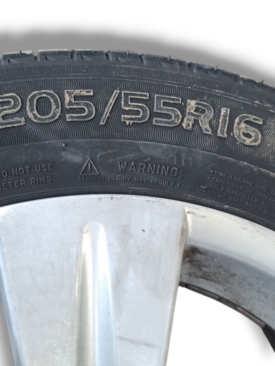 Kit Ruota / Ruotino di scorta pneumatico Bmw serie 1 E87 (2004 - 2012) 205/55R16 - F&P CRASH SRLS - Ricambi Usati