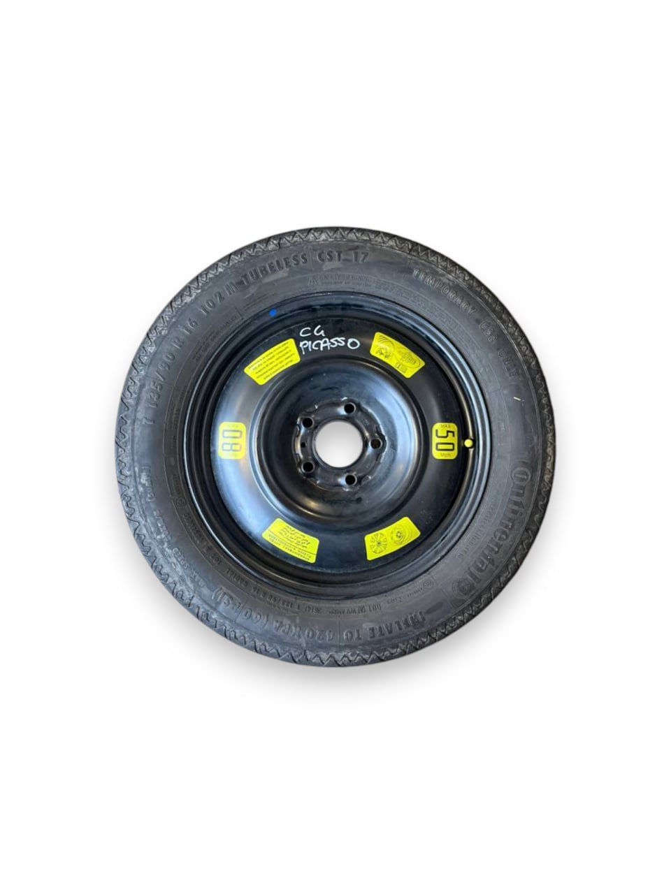 Kit Ruota / Ruotino di scorta pneumatico Citroen C4 Picasso (2013 - 2018) 135 / 90 R16 - F&amp;P CRASH SRLS - Ricambi Usati