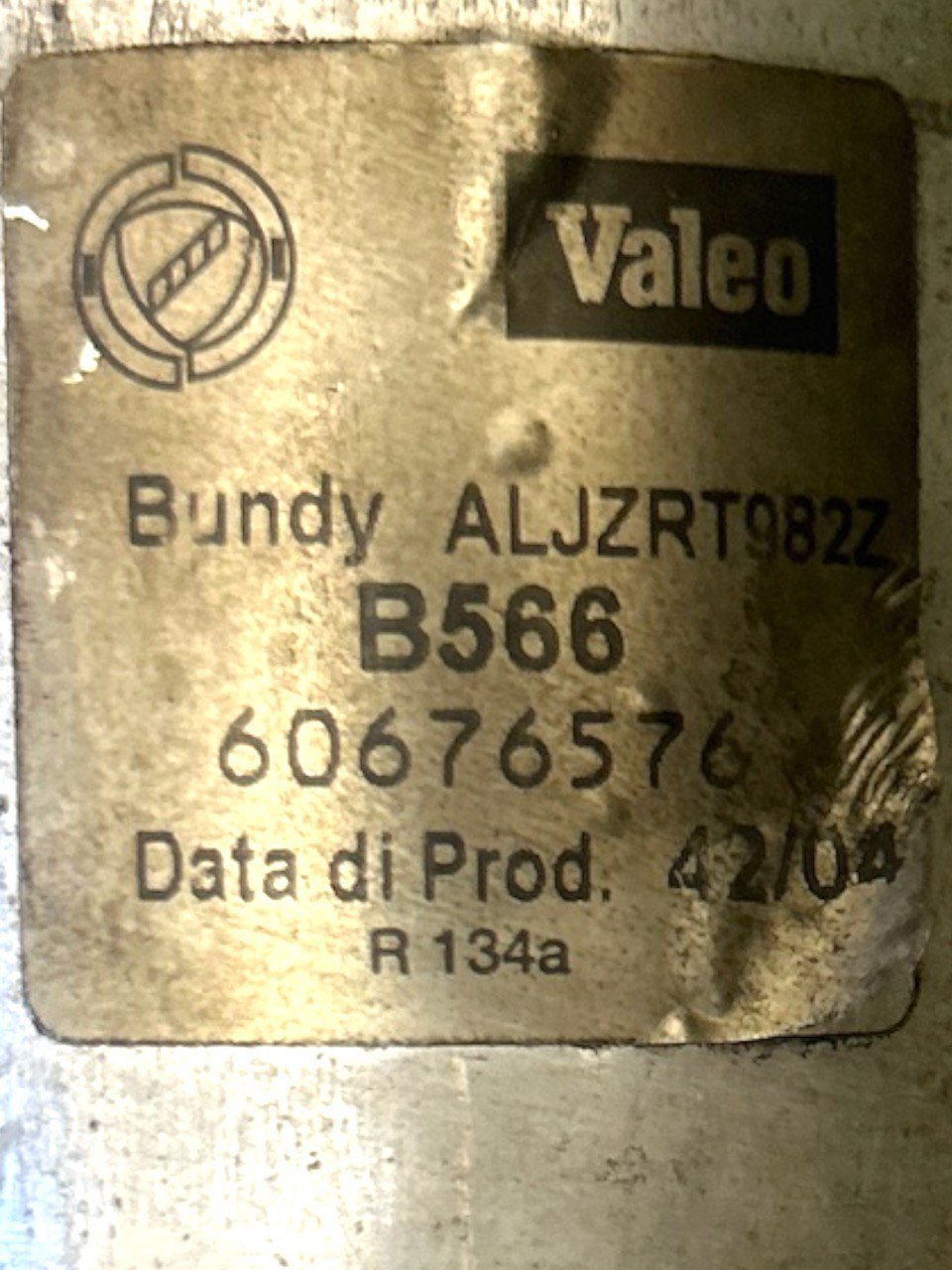 Lancia Thesis 2.4 Diesel (2002 > 2009 ) cod.60676576 Essiccatore / Accumulatore + Tubo Aria Condizionata - F&P CRASH SRLS - Ricambi Usati