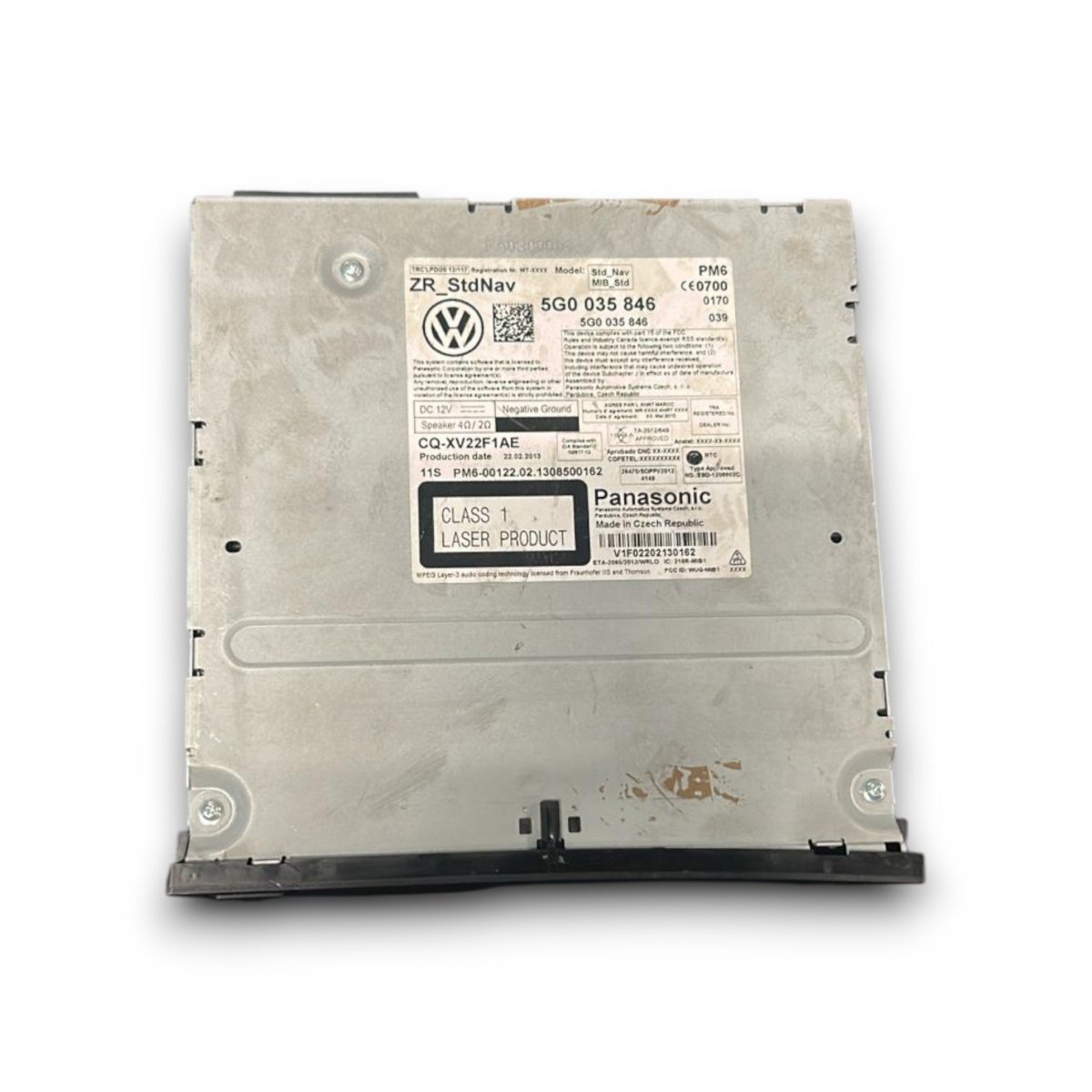 Lettore disco cd / dvd Volkswagen Golf VII cod.5g0035846 (2012 > 2017) - F&P CRASH SRL - Ricambi Usati