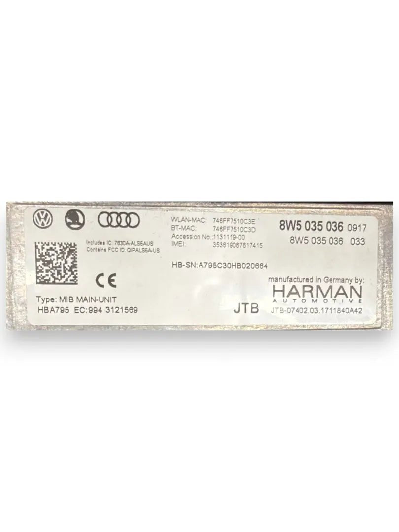Dettaglio Lettore DVD per autoradio Audi A4 8W 2015–2019 cod. 8W5035036 - foto 3