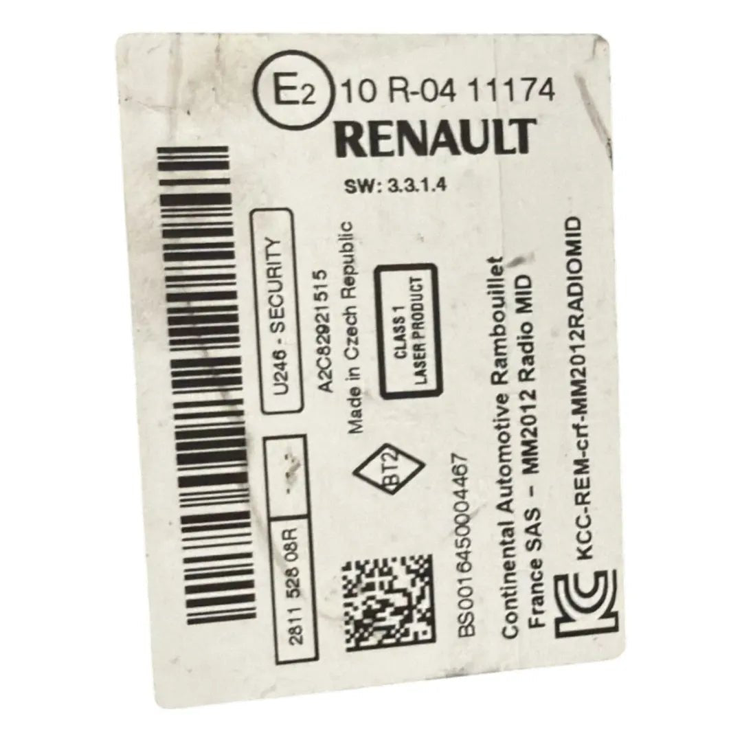Lettore DVD Renault Kangoo - F&P CRASH SRL - Ricambi Usati