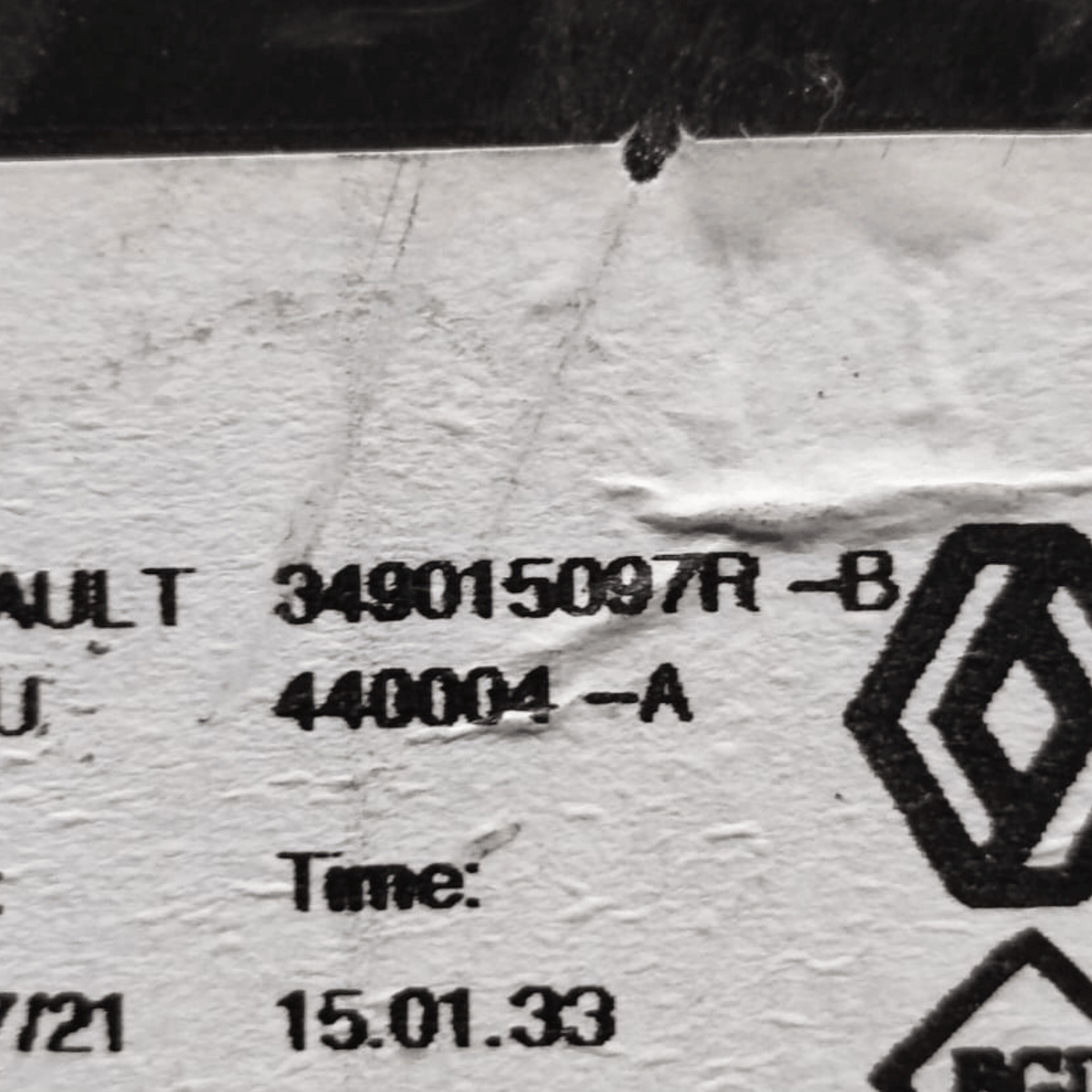 Manual Gear Shift Dacia Sandero III Series CODE: 349015097R (2020>) - F&P CRASH SRLS - Used Parts
