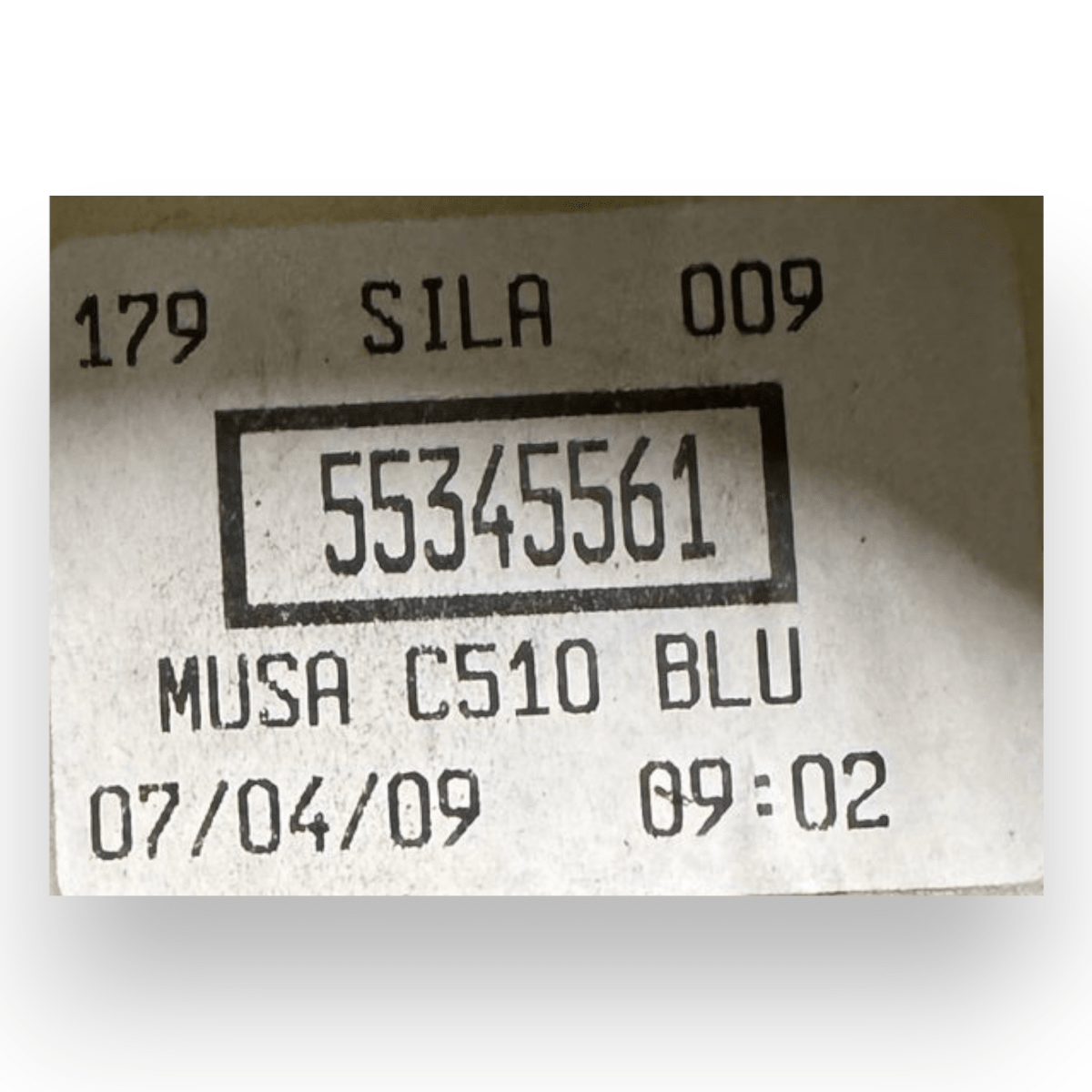 Leva cambio manuale Lancia Musa II 1.3 diesel cod.55345561 (2007 - 2012) - F&P CRASH SRL - Ricambi Usati