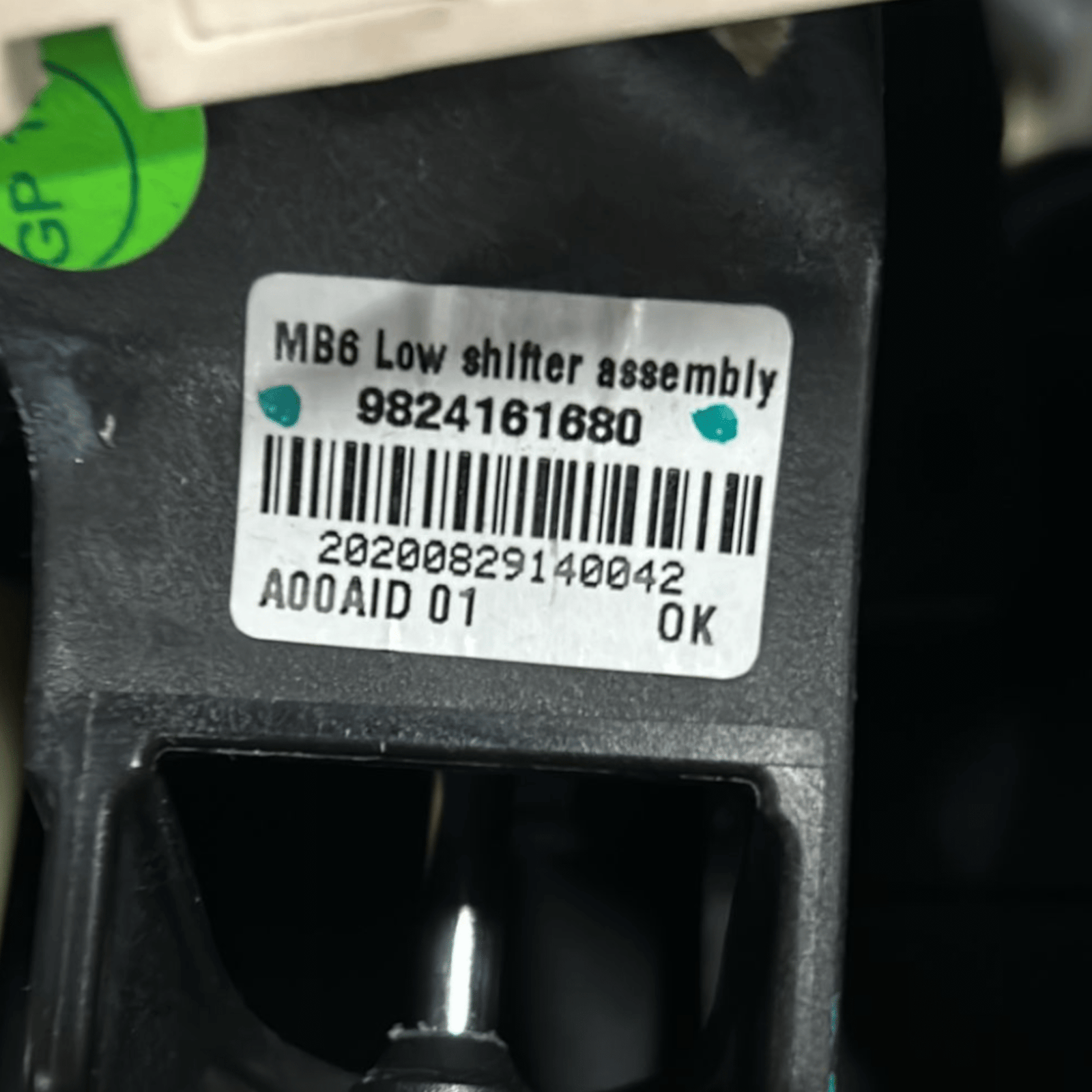 Leva Cambio Manuale Opel Corsa F (2019 >) cod:9824161680 + Corde - F&P CRASH SRLS - Ricambi Usati