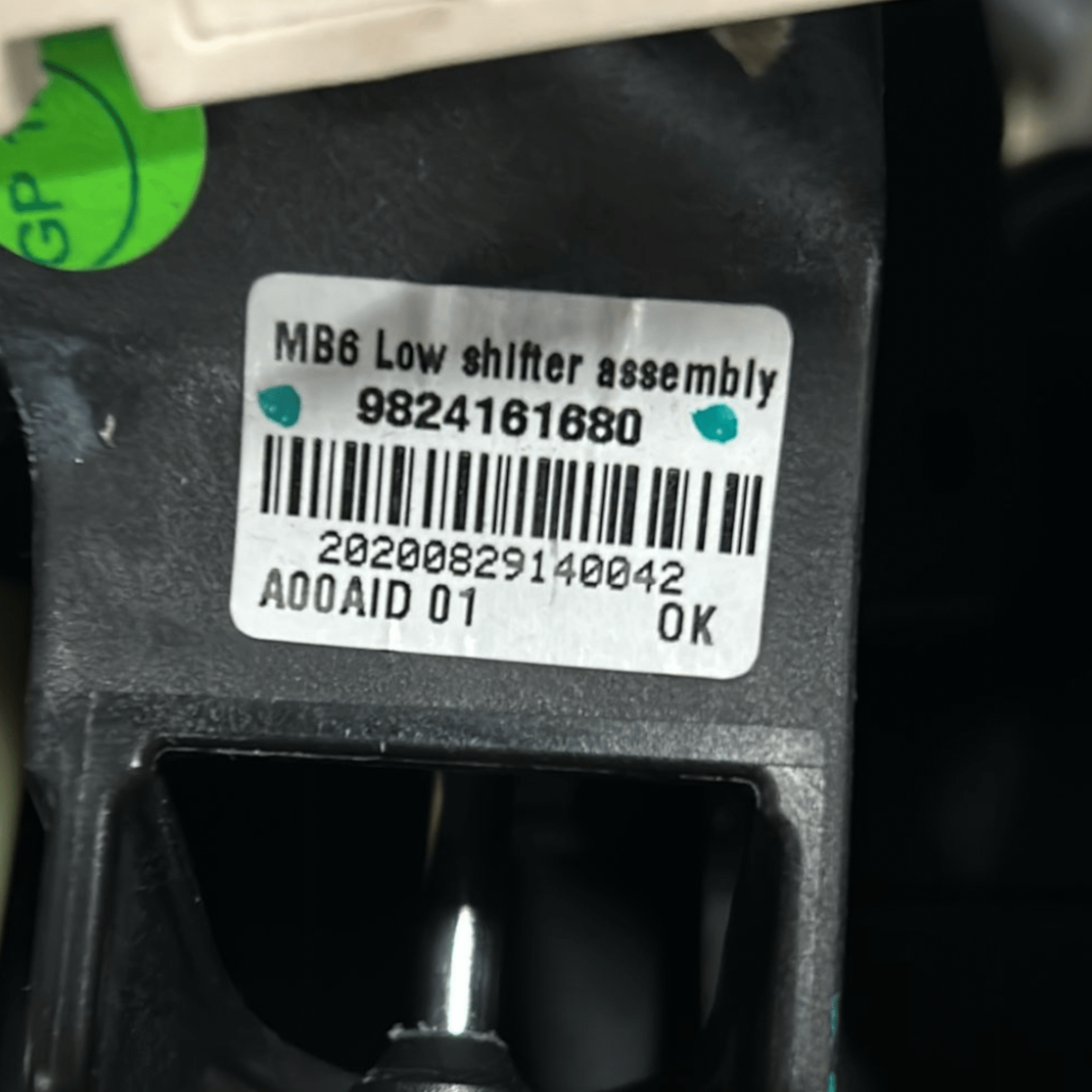 Leva Cambio Manuale Opel Corsa F (2019 >) cod:9824161680 + Corde - F&P CRASH SRLS - Ricambi Usati