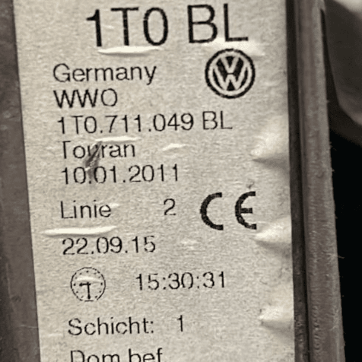 Leva cambio manuale volkswagen caddy 2.0 diesel cod:1t0711049bl (2004 > 2021) 4motion - F&P CRASH SRL - Ricambi Usati