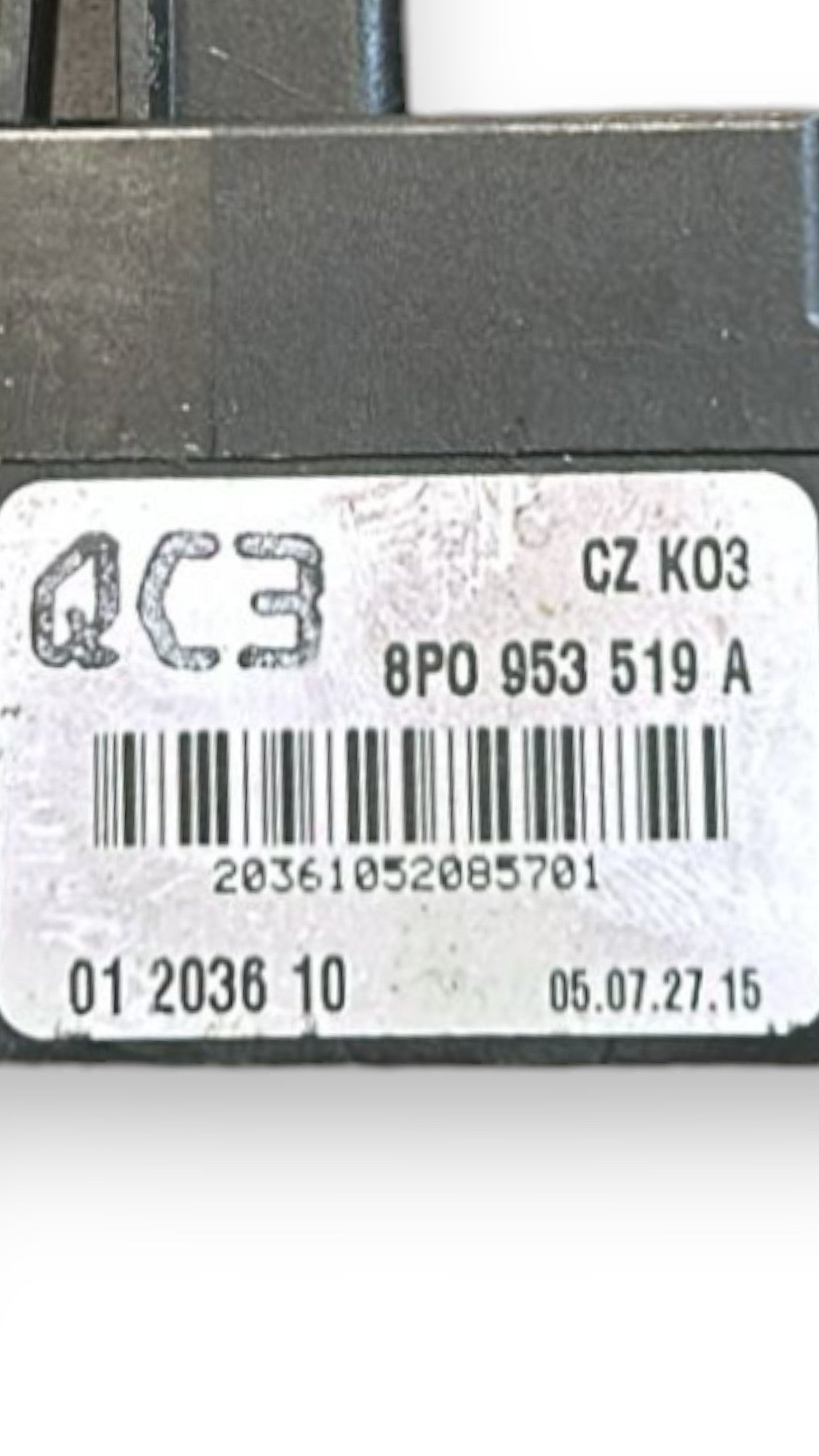 Leva / Comando Devio Luci Destro Audi A3 (8P) (2003 > 2013) cod.8P0953519A - F&P CRASH SRLS - Ricambi Usati