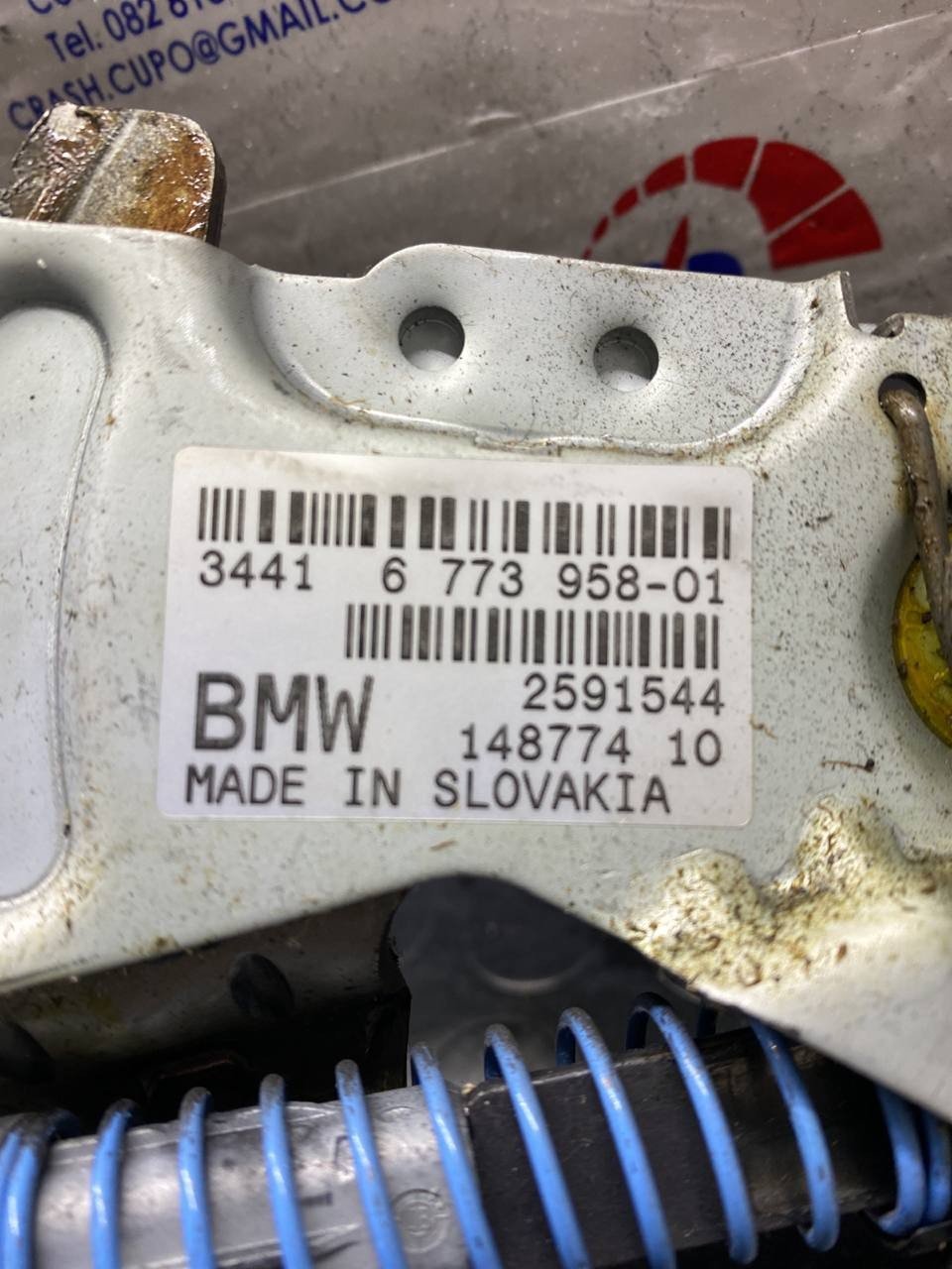 BMW Series 5 530d parking brake lever cod:34416773958 - F&P CRASH SRLS - Used Parts