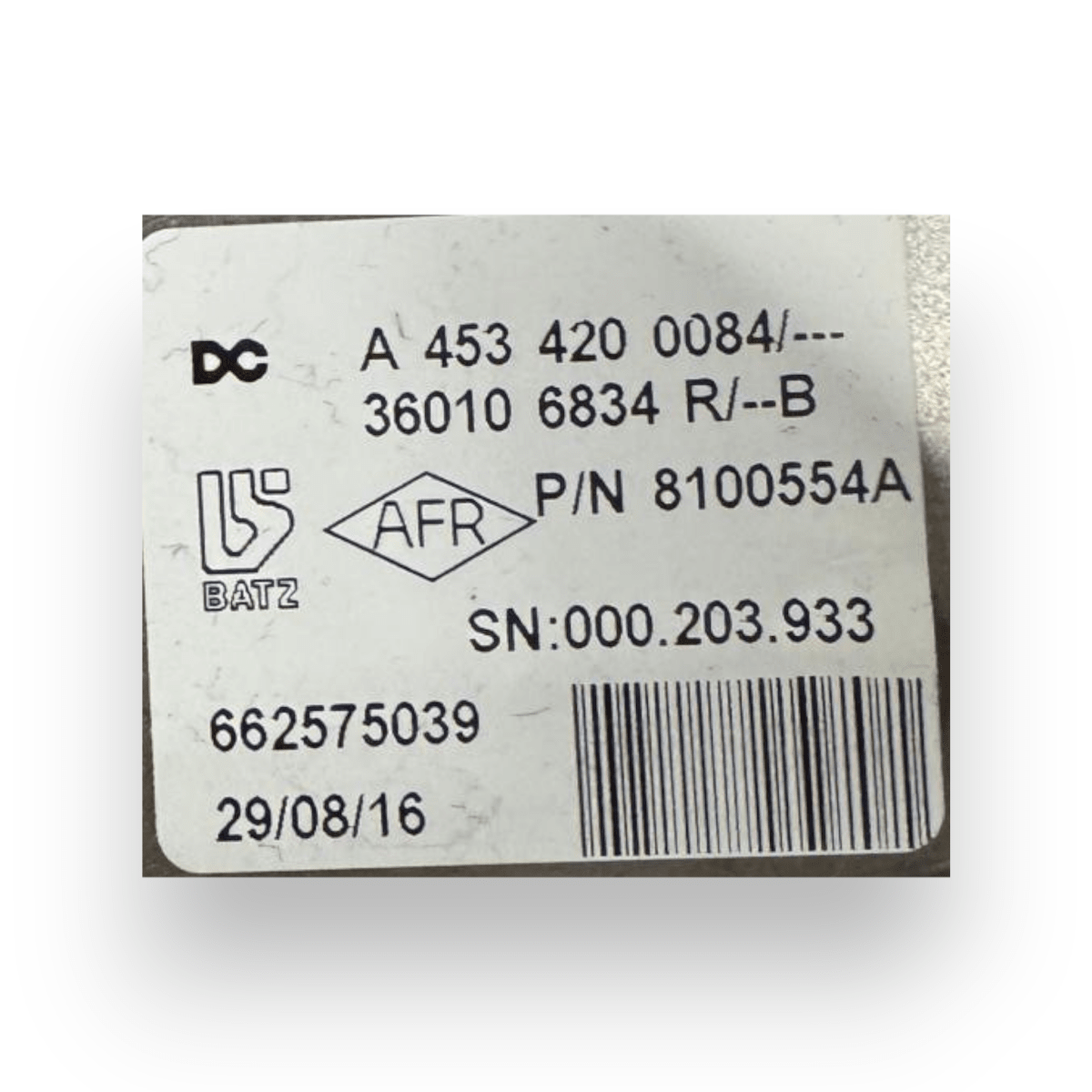 Leva freno a mano / freno di stazionamento Renault Twingo III cod.A4534200084 (2014 - 2026) - F&P CRASH SRL - Ricambi Usati