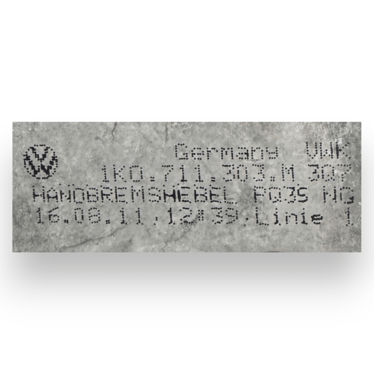 Leva freno a mano / freno di stazionamento Volkswagen Golf VI cod.1K0711303M (2008 - 2012) - F&P CRASH SRL - Ricambi Usati