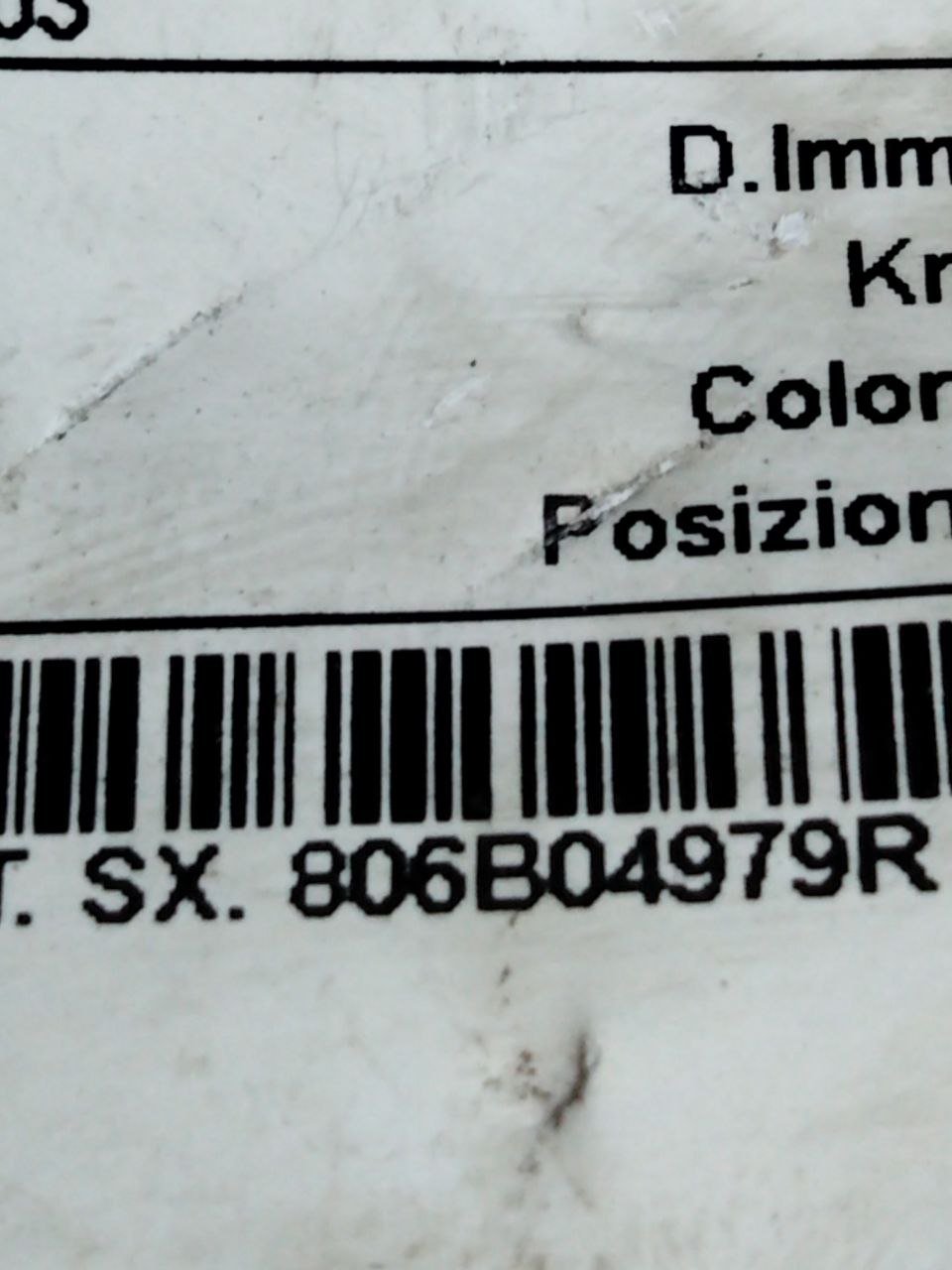 Maniglia esterna Anteriore Sinistra sx Renault Clio IV (2014>) cod.806B04979R - F&P CRASH SRLS - Ricambi Usati