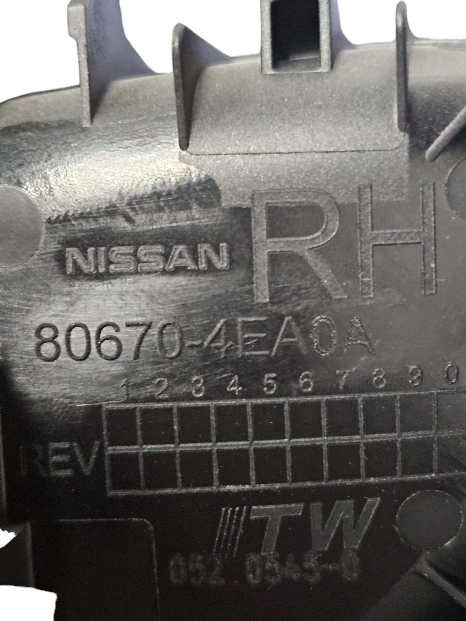 Right Rear Interior Handle Nissan Qashqai J11 (2014 - 2021) Code: 80670 - 4EA0A - F&P CRASH SRLS - Used Parts