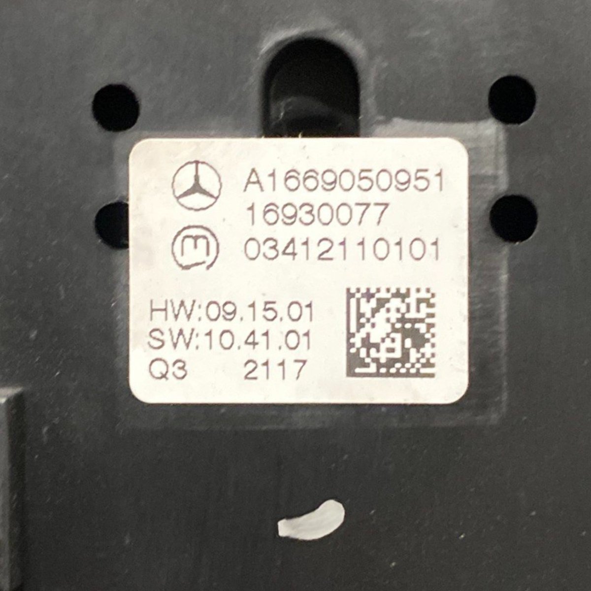 Manopola + pulsantiera controllo autoradio mercedes - benz ml w166 Cod: a1666801817 (2011 - 2015) - F&P CRASH SRL - Ricambi Usati