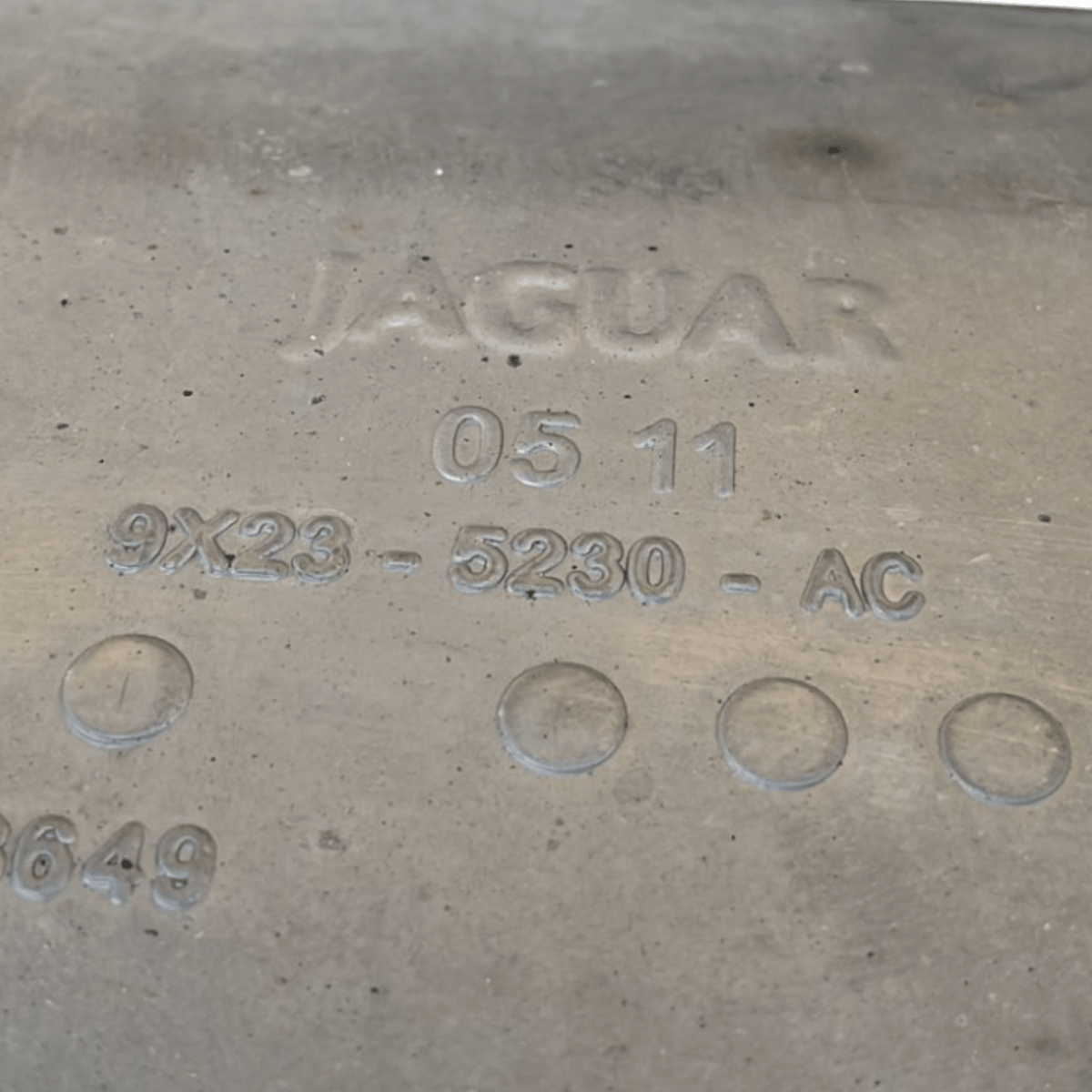 marmitta / terminale di scarico Jaguar XF250 3.0 diesel cod.9X23 - 5230 - AC / 9X23 - 5232 - AC (2008 - 2015) - F&P CRASH SRLS - Ricambi Usati