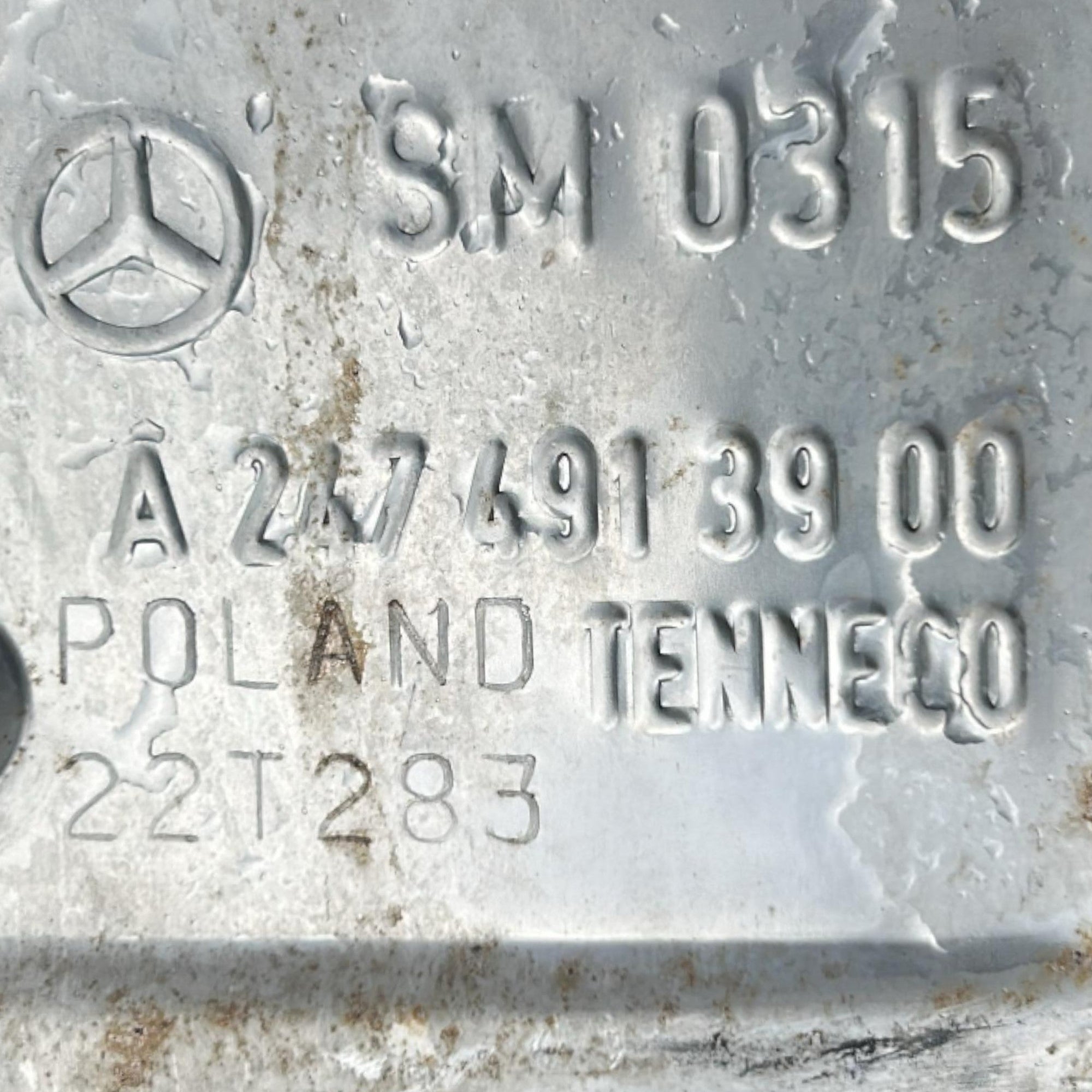 Marmitta / Terminale Di Scarico Mercedes Benz GLA (H247) cod.A2474913900 2.0 Diesel (2020 > ) Linea Di Scarico - F&P CRASH SRLS - Ricambi Usati
