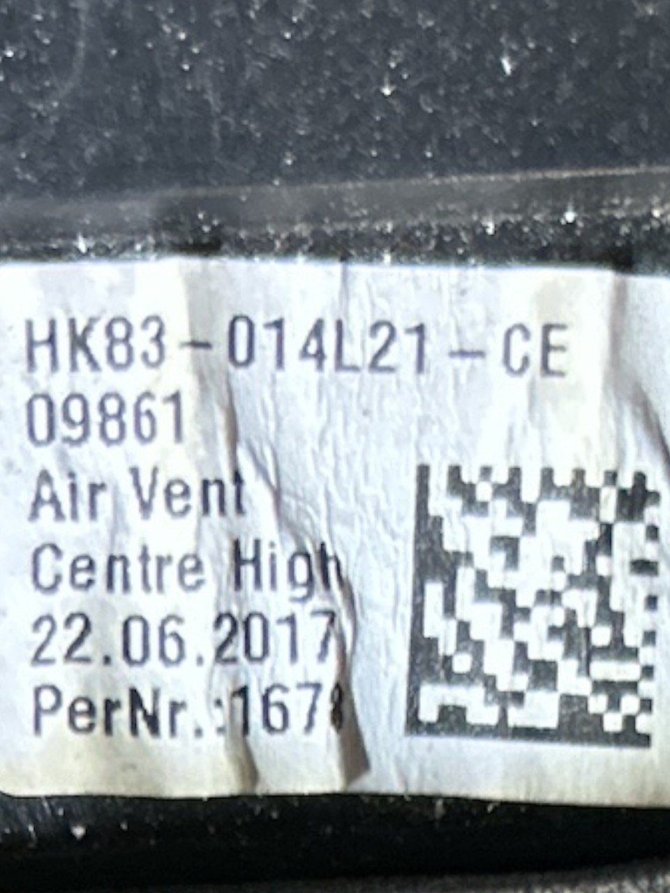 Mascherina Autoradio Jaguar F - Pace (X761) (2016 > ) cod.HK83 - 014L21 - CE - F&P CRASH SRLS - Ricambi Usati