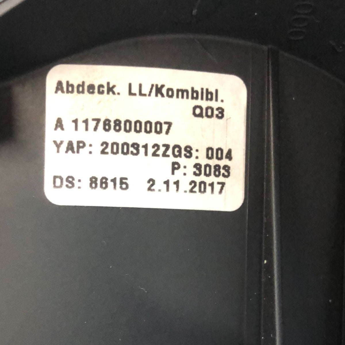 Tachometer / Odometer Mask Mercedes Benz Cla X117 code:A1176800007 - F&P CRASH SRLS - Used Parts