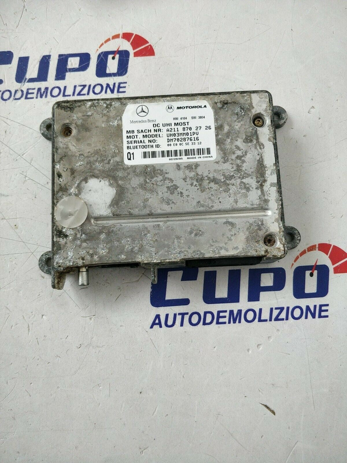 Mercedes E-Class W211 Hands-Free ECU / Bluetooth Module A2118702726 - F&P CRASH SRLS - Used Parts
