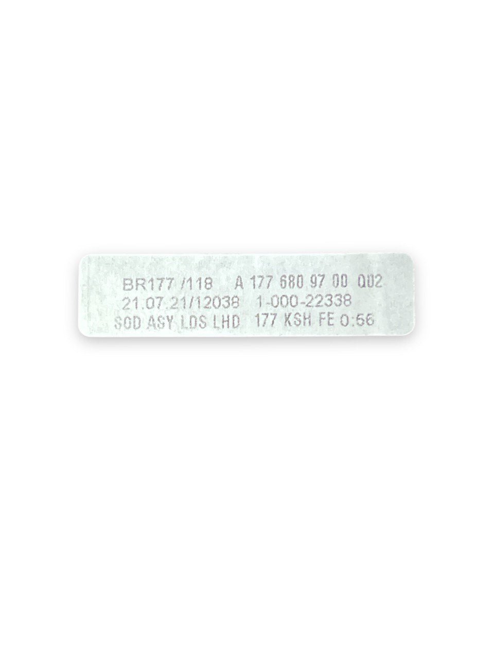 Modanatura / Comando Luci Mercedes - Benz Classe A W177 (2018>) cod.A1776809700 - F&P CRASH SRLS - Ricambi Usati
