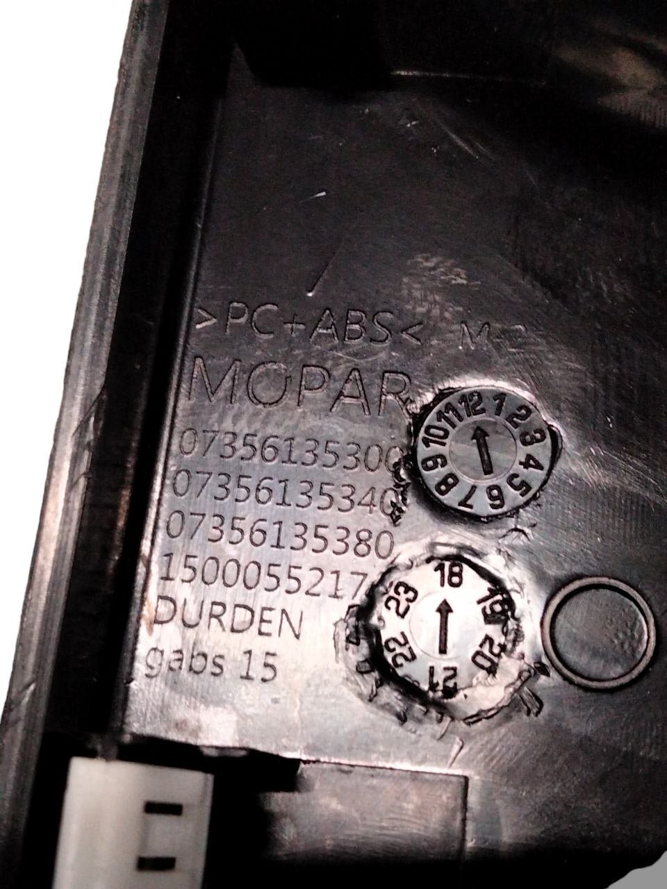 Modanatura console centrale con cuffia cambio Fiat 500X (2014>) cod.07356135300 - F&P CRASH SRLS - Ricambi Usati