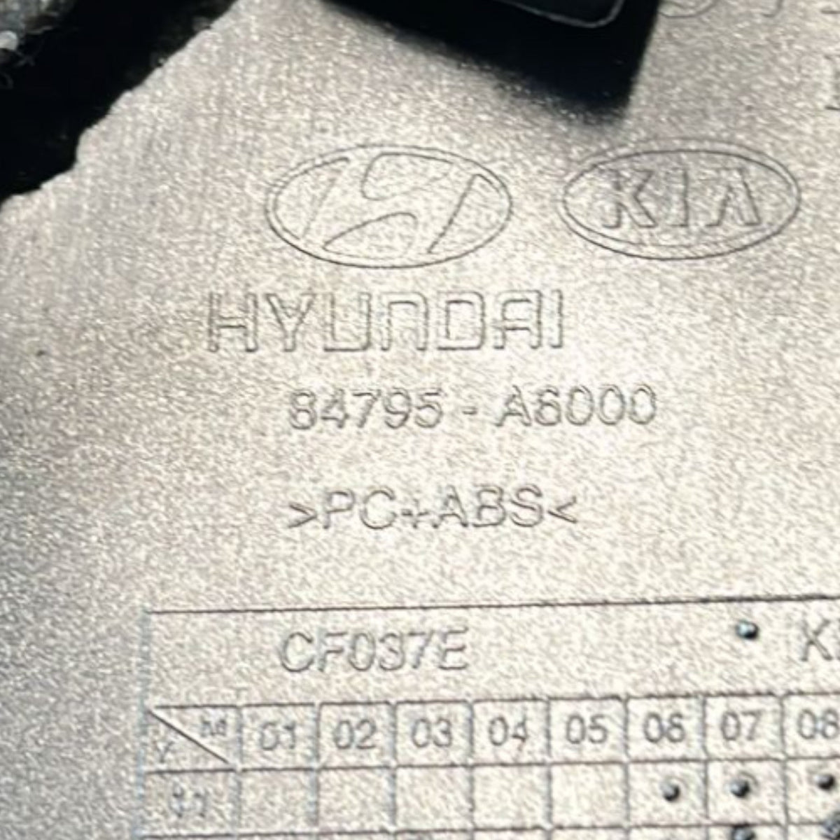 Dashboard Molding Right Hyundai I30 cod.84795 - A6000 (2011 > 2016) + Air Vent - F&P CRASH SRLS - Used Parts