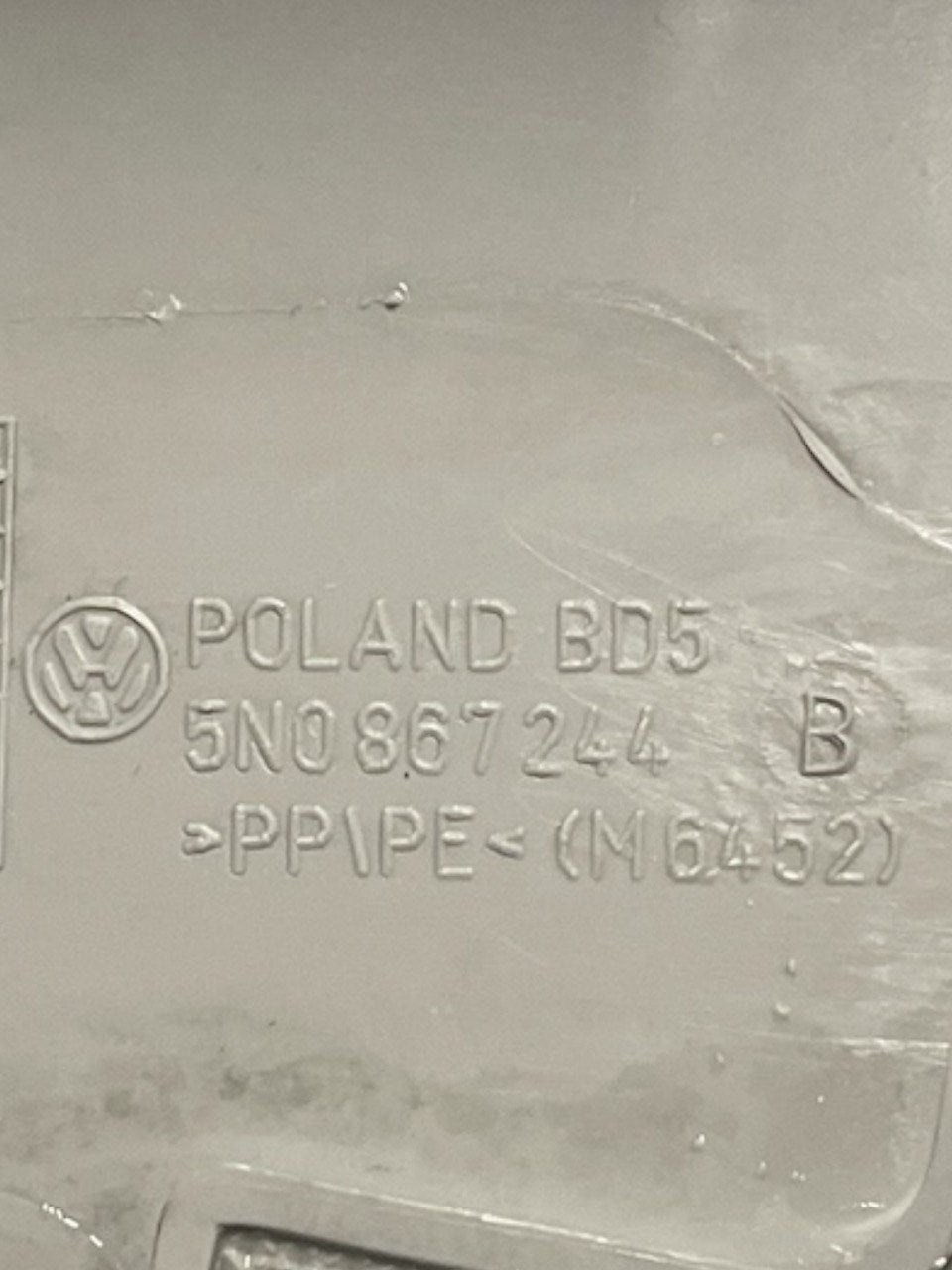 Modanatura Interna Piantone Destro Volkswagen Tiguan 5N Cod : 5N0867244B (2007 - 2016) - F&P CRASH SRLS - Ricambi Usati
