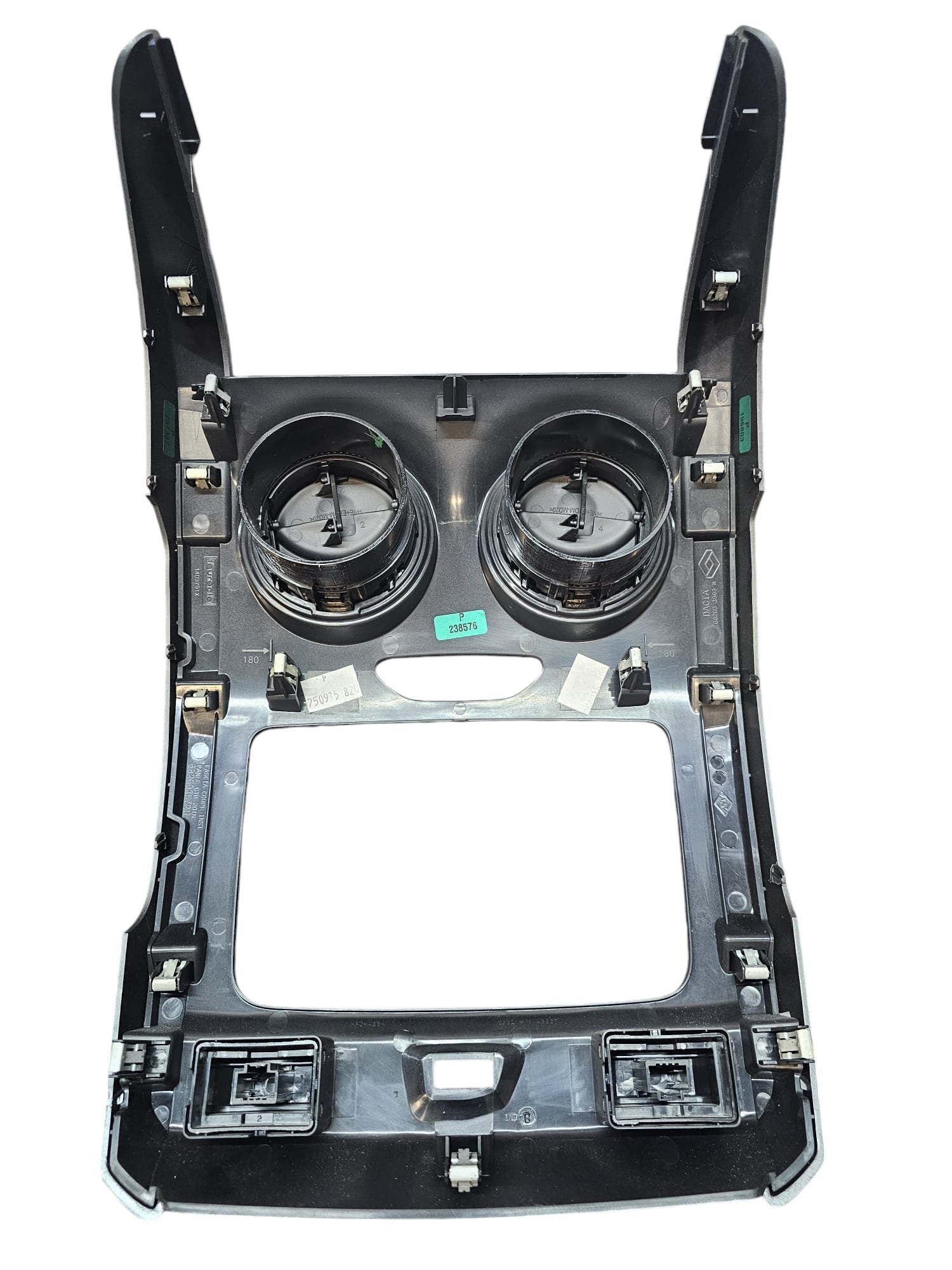 Modanatura Mascherina Autoradio con bocchette aria Dacia Duster Cod:682603572R (2010 - 2017) - F&P CRASH SRLS - Ricambi Usati