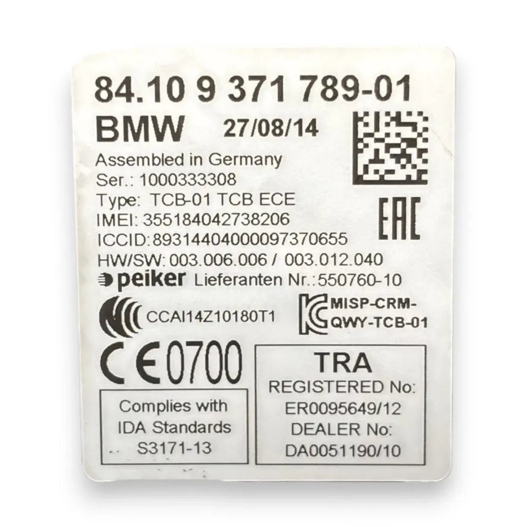 Dettaglio Modulo Bluetooth BMW Serie 5 F10 dal 2013 cod. 9371789-01 - foto 3