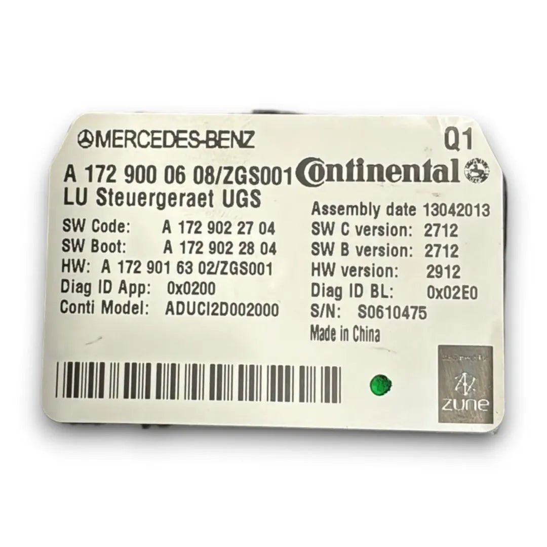 Modulo Bluetooth Mercedes-Benz Classe E W/S212 dal 2009 OEM A1729000608 - F&P CRASH SRL - Ricambi Usati