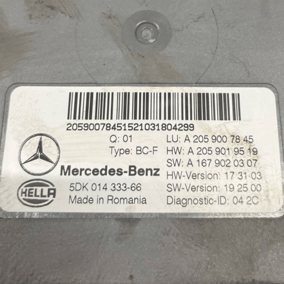 Modulo Comfort / Centralina SAM Mercedes - Benz Glc C253 2.0 Diesel - Hybrid (2016 al 2023) - F&P CRASH SRLS - Ricambi Usati