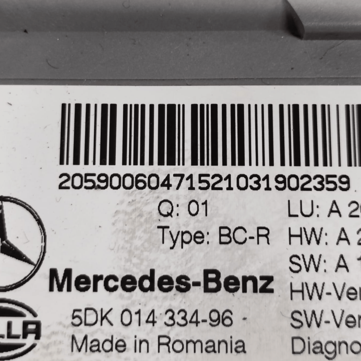 Comfort Module / SAM Rear Control Unit Mercedes GLC C253 CODE: 2059006047 (2016 - 2023) - F&P CRASH SRLS - Used Parts