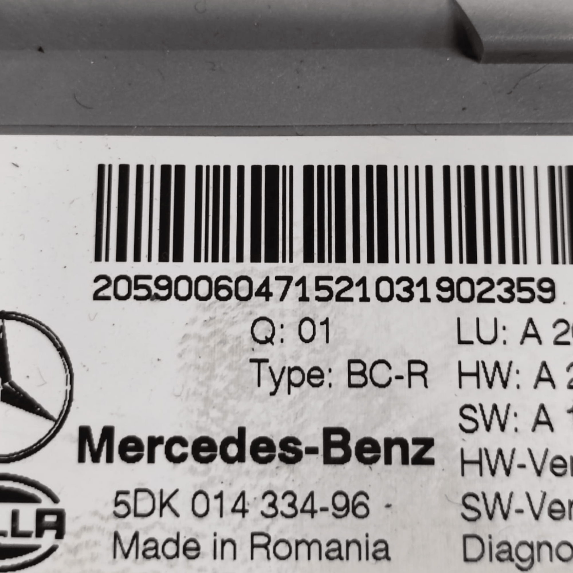 Modulo Comfort / Centralina SAM Posteriore Mercedes GLC C253 COD: 2059006047 (2016 - 2023) - F&P CRASH SRLS - Ricambi Usati