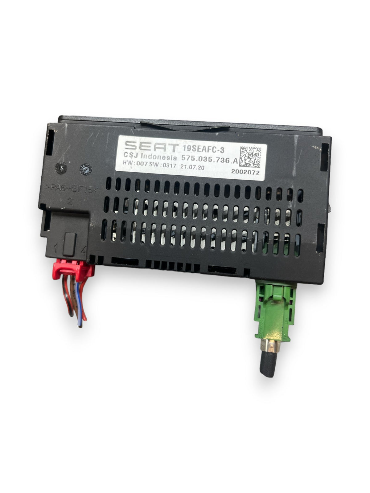 Double USB Type C Socket Module Seat Ibiza (2020) code: 575035736A - F&P CRASH SRLS - Used Spare Parts