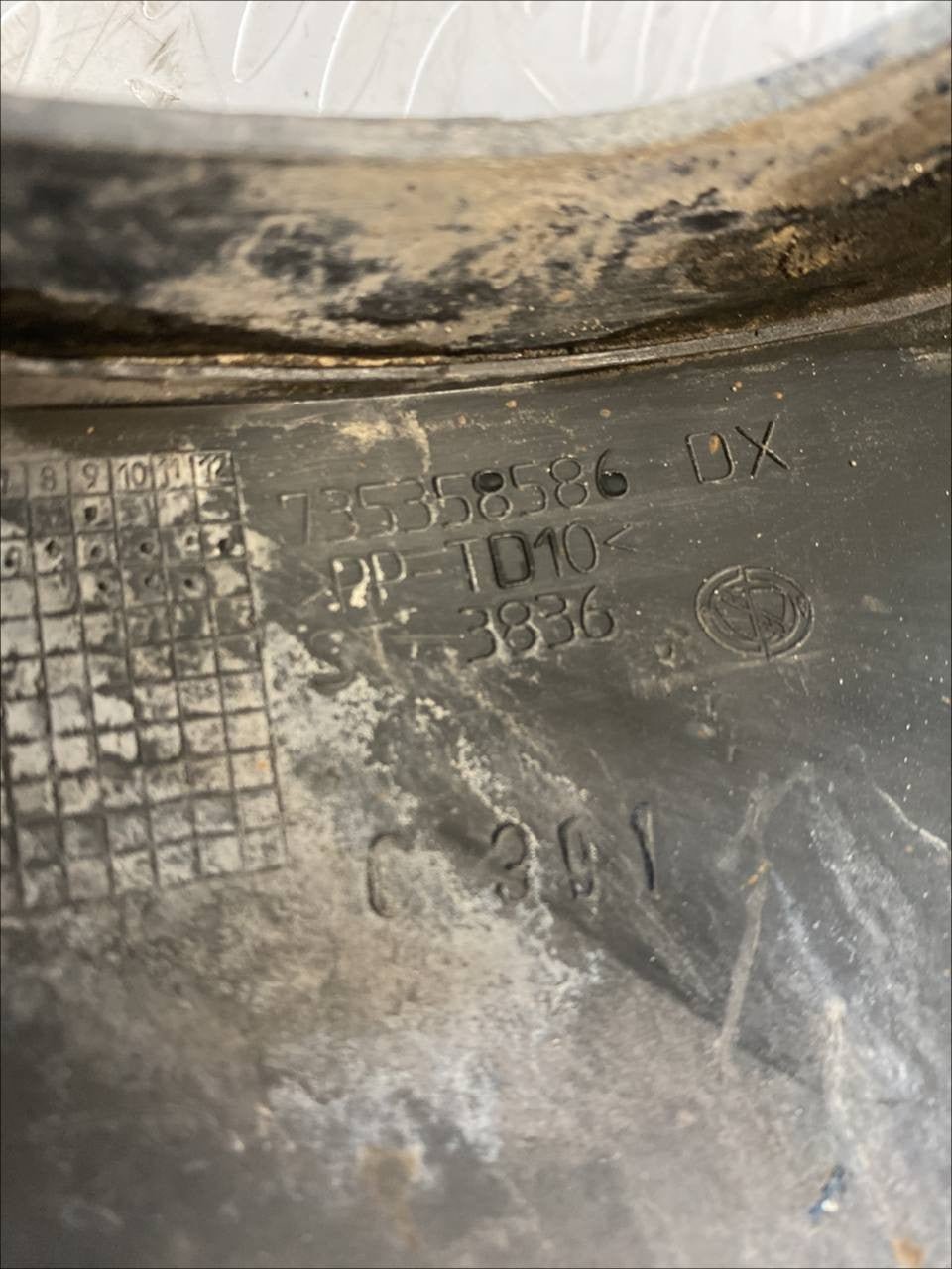 Mondatura parafango posteriore sinistro fiat panda 169 4x4 climbing cod:735358586 - F&P CRASH SRLS - Ricambi Usati