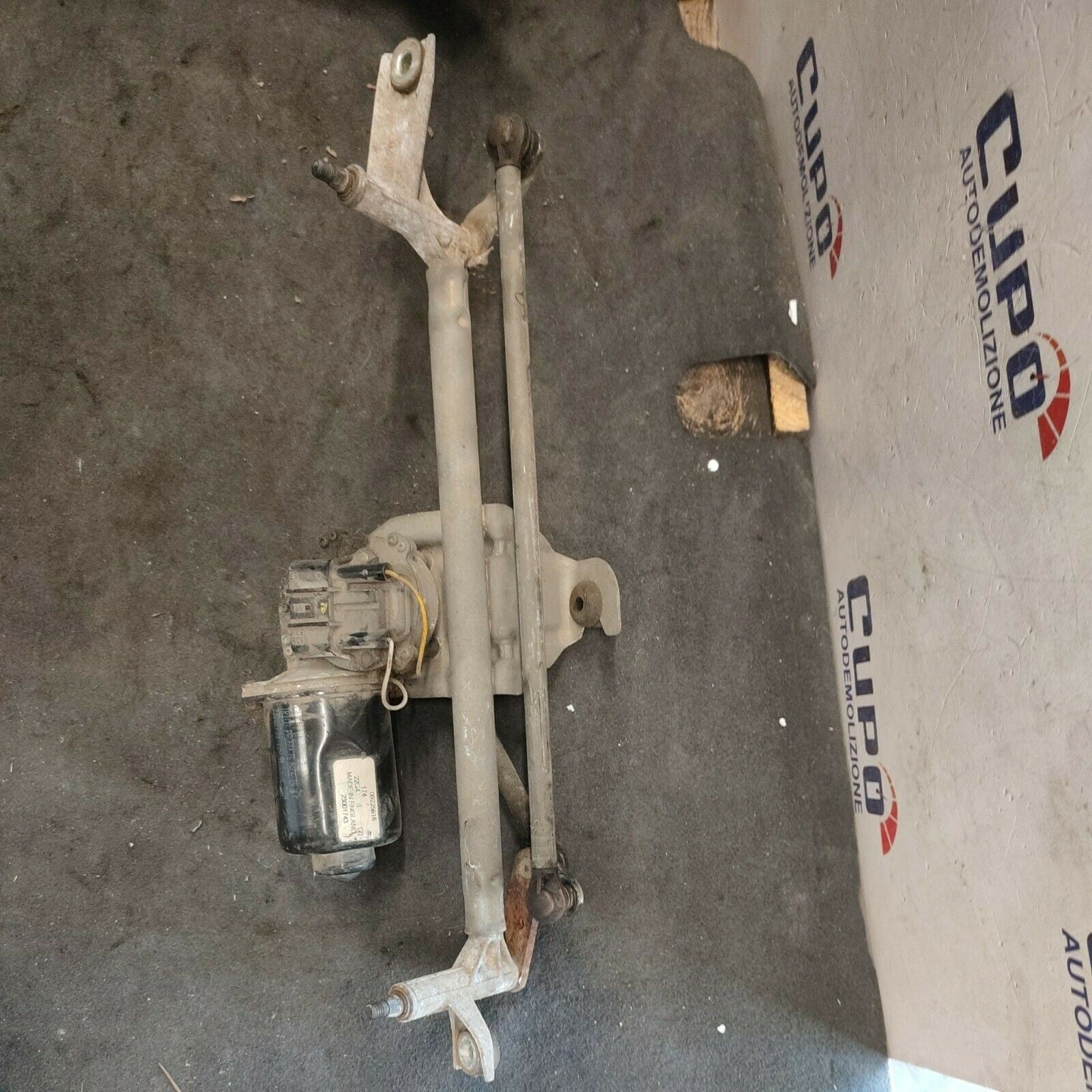 Complete Windshield Wiper Motor With Front Tandem 09225616 Opel Combo 1.7Tdci 2004 - F&P CRASH SRLS - Used Parts