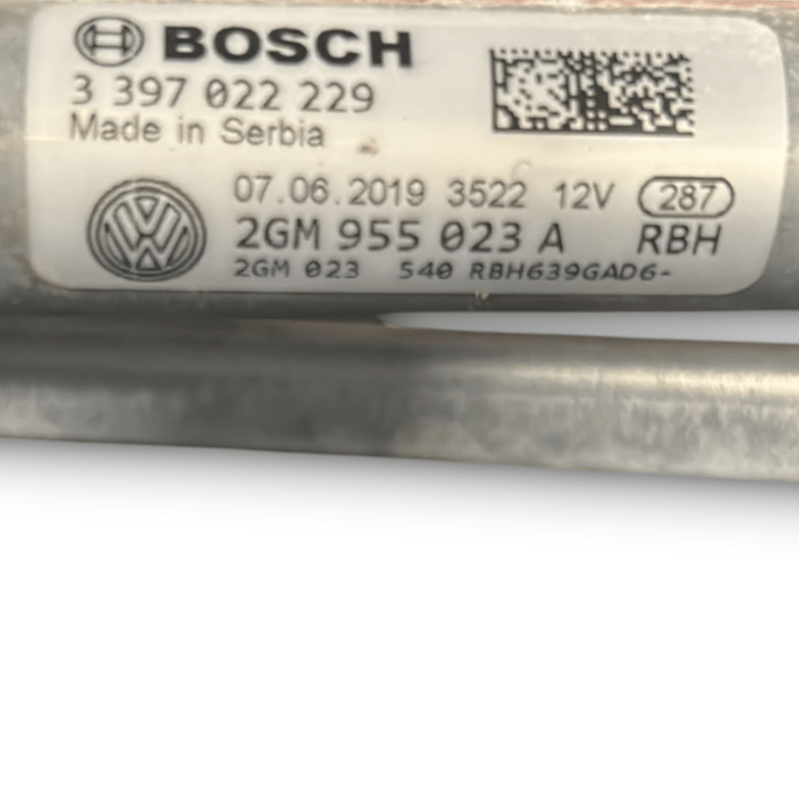 Front Wiper Motors Volkswagen T-Cross (2019 >) code:2GM955023A - F&P CRASH SRLS - Used Parts