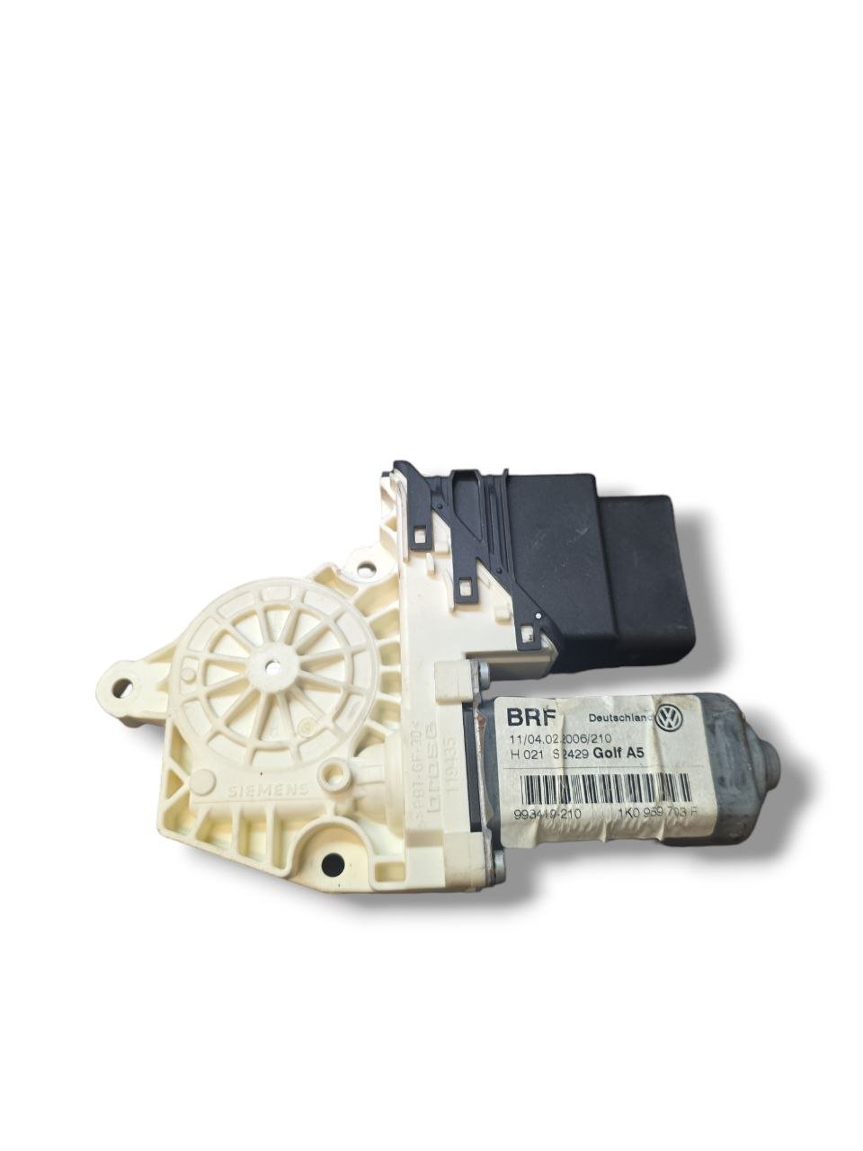 Left Rear Window Regulator Motor Volkswagen Golf V (2003 - 2008) COD:1K0959703F - F&P CRASH SRLS - Used Spare Parts