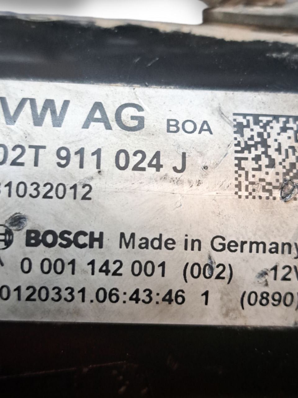 Starter Motor Audi A1 1.2 Petrol (2011-2018) COD:02T911024J - F&P CRASH SRLS - Used Parts