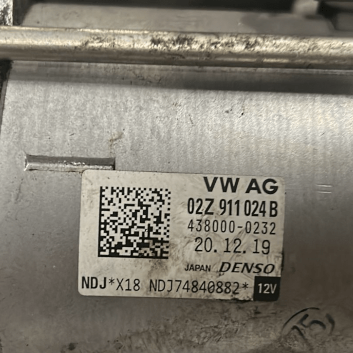 Motorino avviamento audi a3 8v 1.6 diesel cod:02z911024b (2012 > 2020) - F&P CRASH SRLS - Ricambi Usati