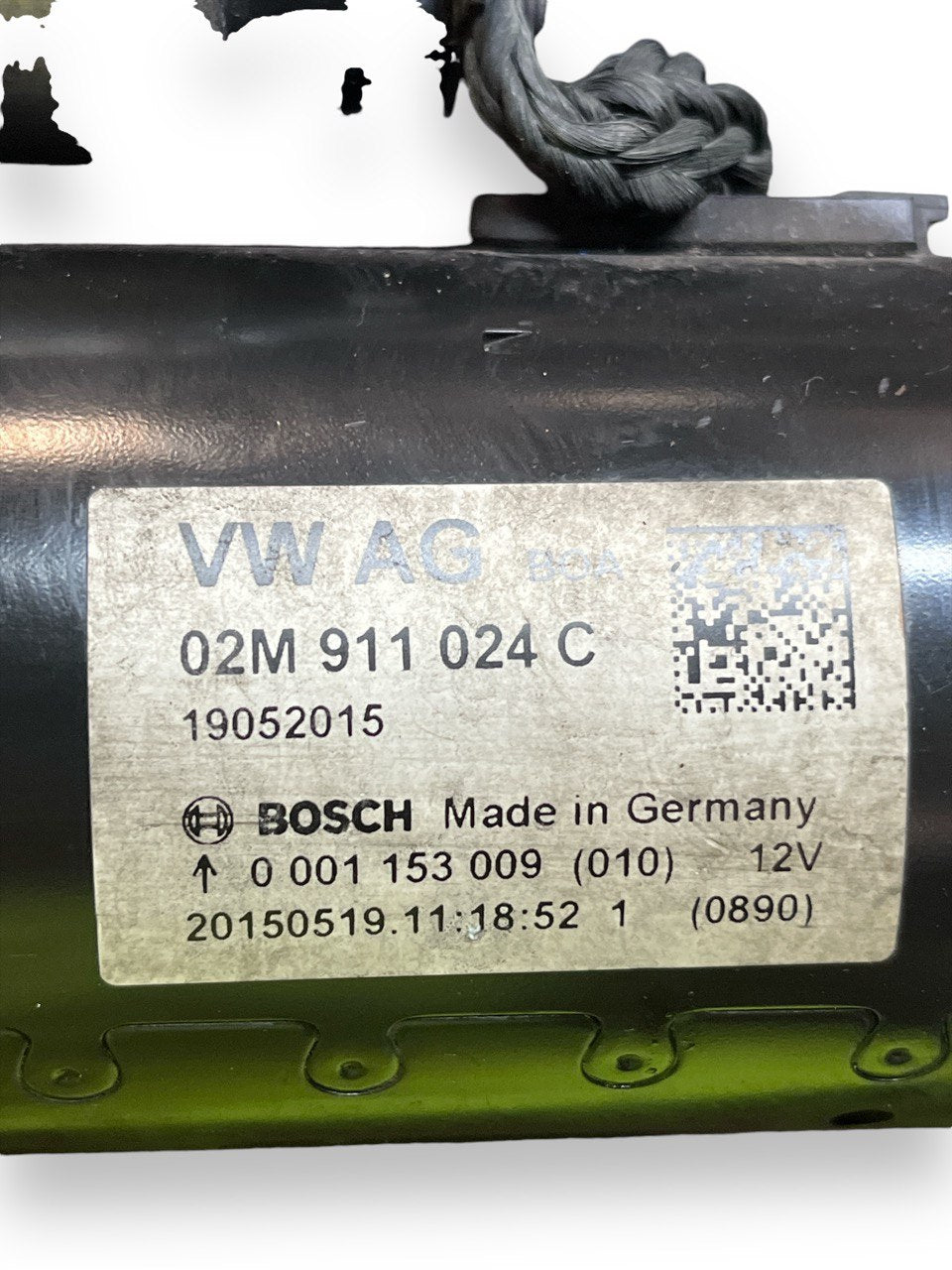 Starter motor Audi Q3 8U 2.0 diesel (2011 - 2018) code 02m911024c - 0001153009 - F&P CRASH SRLS - Used Parts