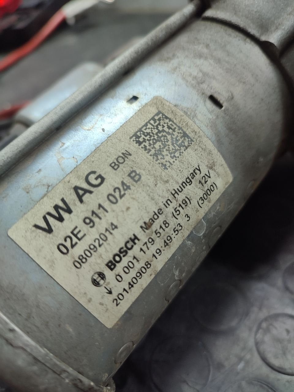 Starter motor Audi S3 2.0 tfsi ( 8v1 - 2016 ) code 02e911024b - F&P CRASH SRLS - Used Parts