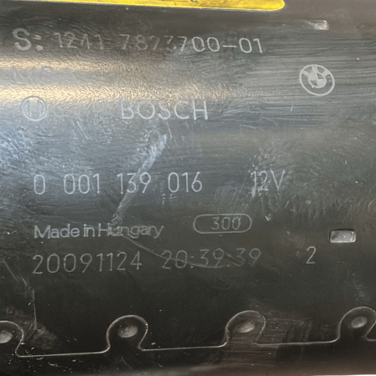 Motorino avviamento bmw serie 1 e87 2.0 diesel cod : 0001139016 (2004 - 2013) - F&P CRASH SRL - Ricambi Usati