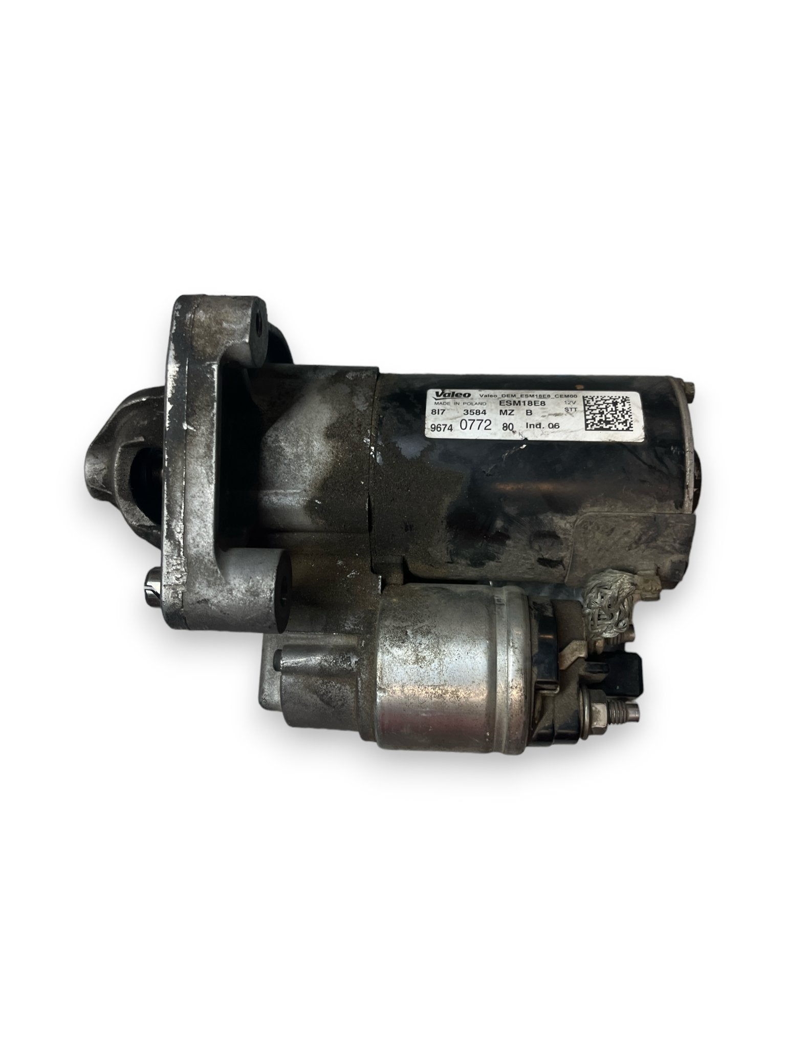 Motorino Avviamento Citroen C4 Cactus ( 2016 - 1.2b ) cod : 9674077280 - F&P CRASH SRLS - Ricambi Usati