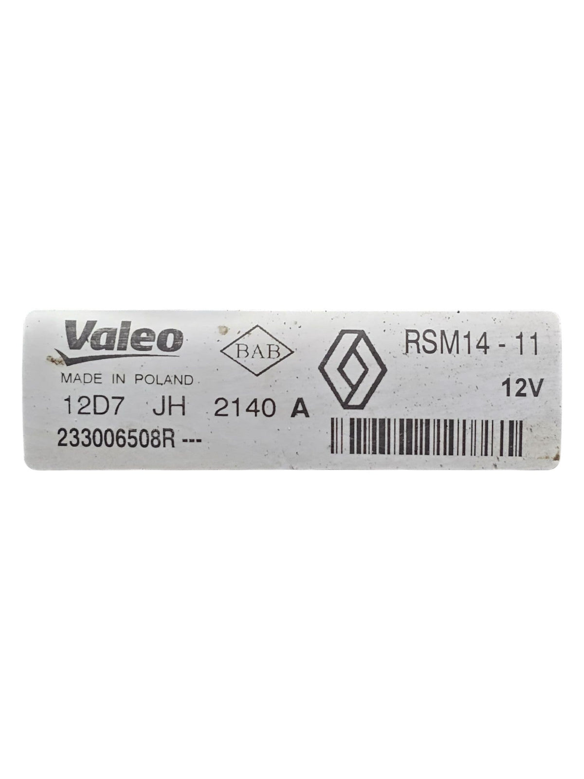 Motorino Avviamento Dacia Dokker 1.5 Diesel Cod:233006508R (2013 - 2021) - F&P CRASH SRLS - Ricambi Usati