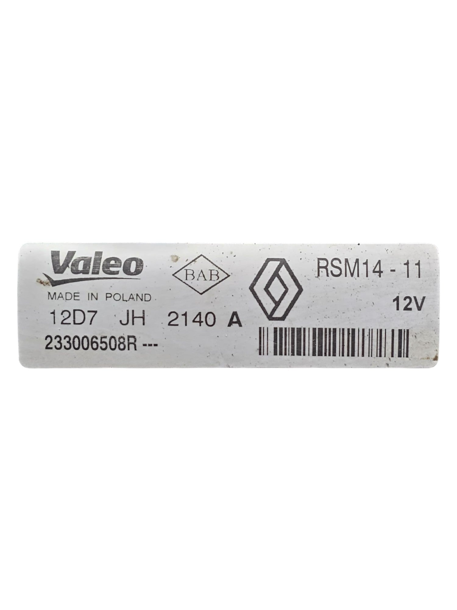 Motorino Avviamento Dacia Dokker 1.5 Diesel Cod:233006508R (2013 - 2021) - F&P CRASH SRLS - Ricambi Usati