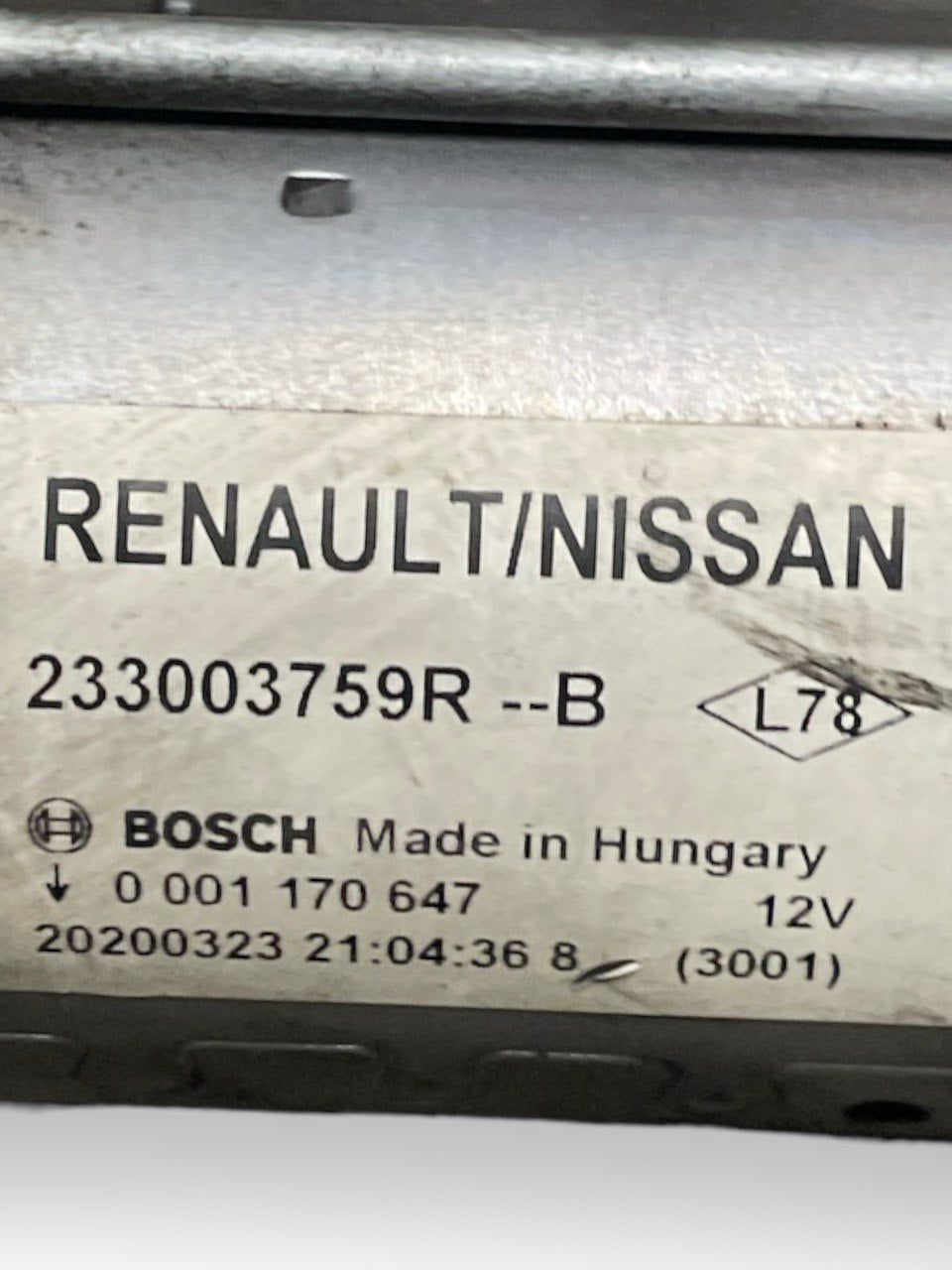 Motorino Avviamento Dacia Sandero II 1.5 Diesel cod:233003759R (2012 > 2020) - F&P CRASH SRLS - Ricambi Usati