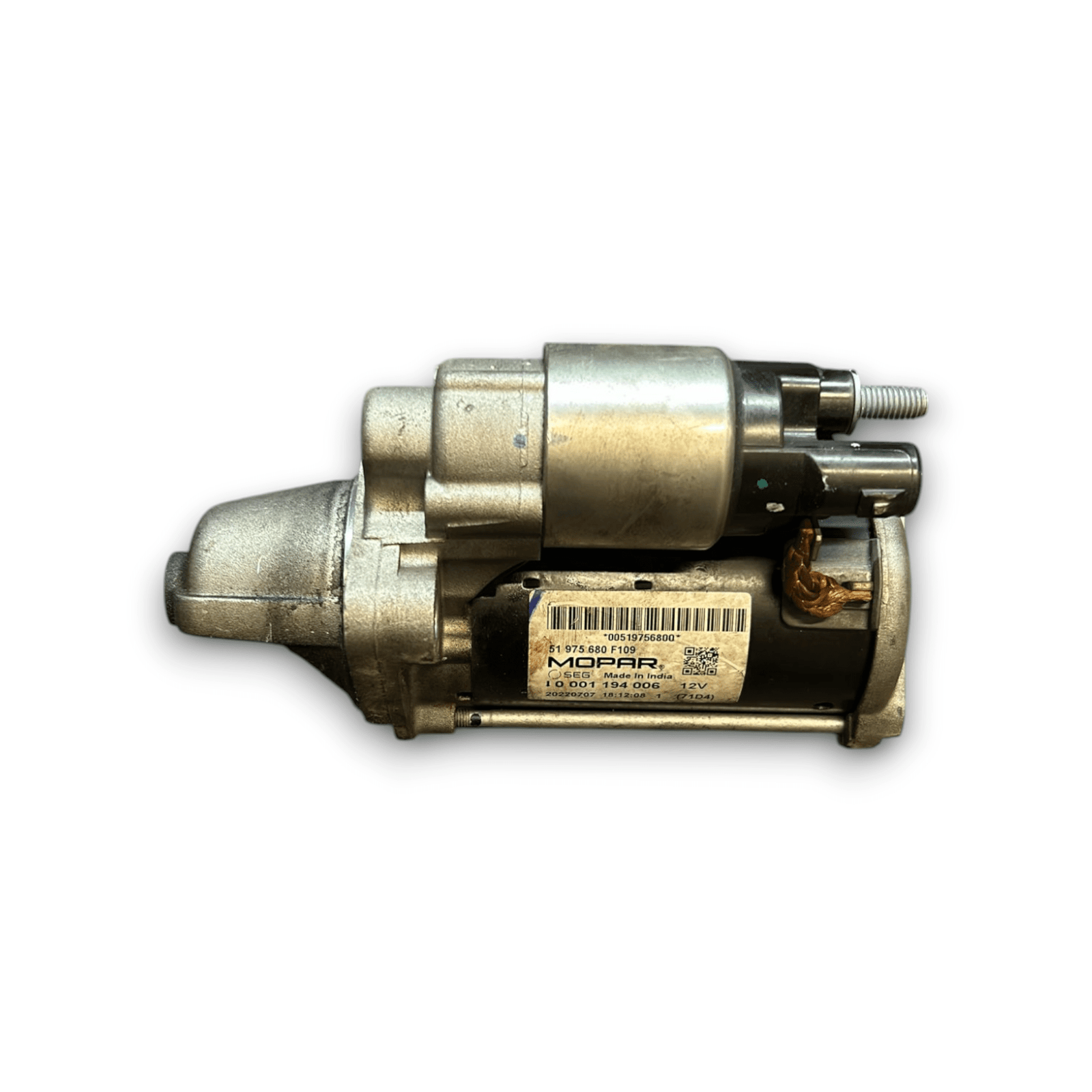 Starter Motor Fiat 500 0.9 Petrol (2008 >) code:51975680 - F&P CRASH SRLS - Used Parts