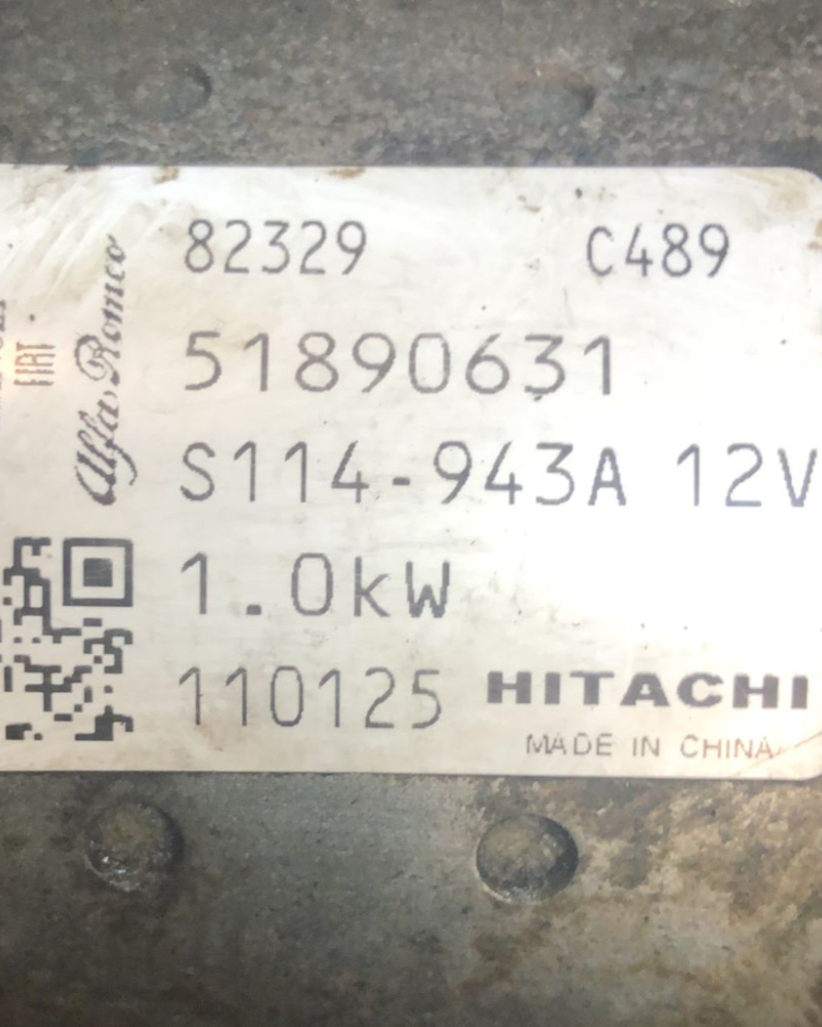 Starter Motor Fiat 500 1.2 Petrol (2007 >) code:51890631 - F&P CRASH SRLS - Used Parts